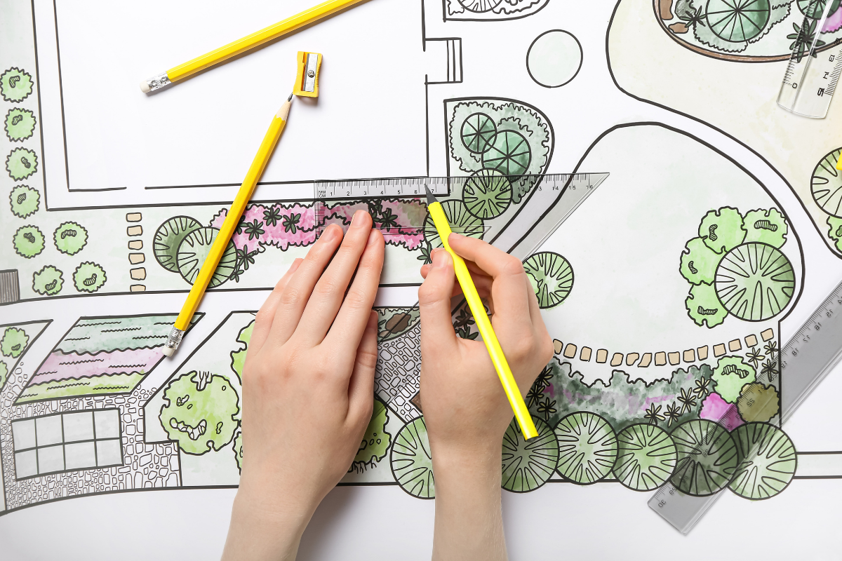 A landscape planning illustration