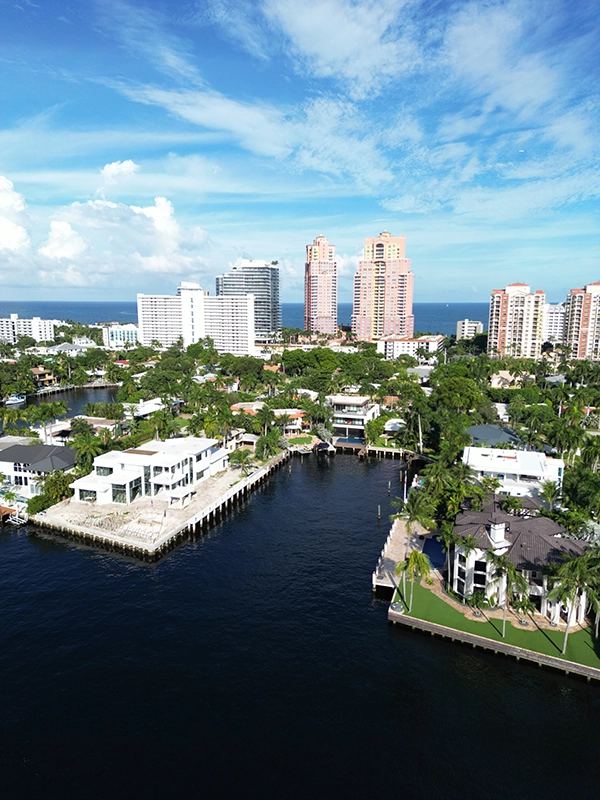 Miami Florida Downtown Beach Skyline
