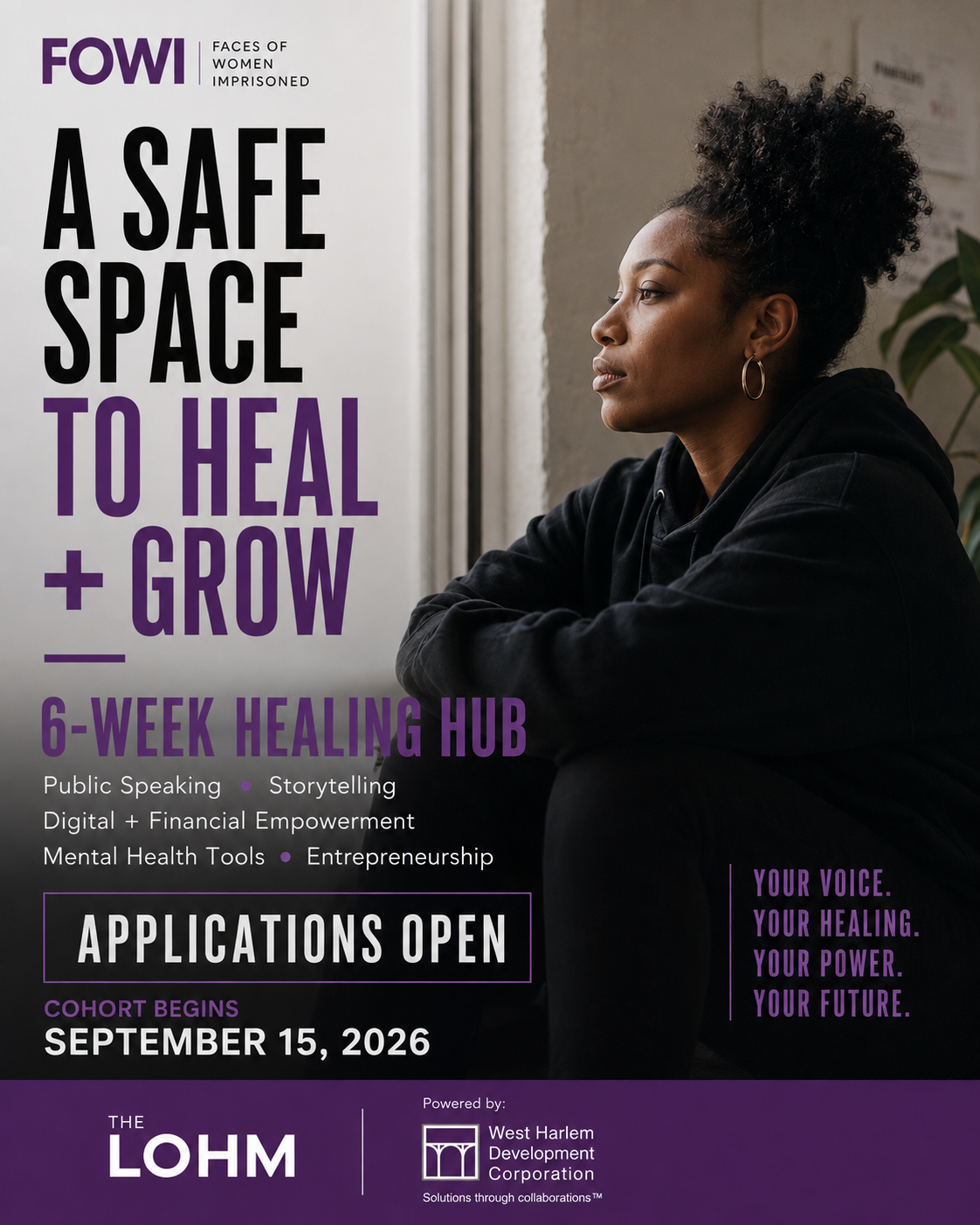 FOWI Faces of women in prison a safe space to heal and grow six week healing hub