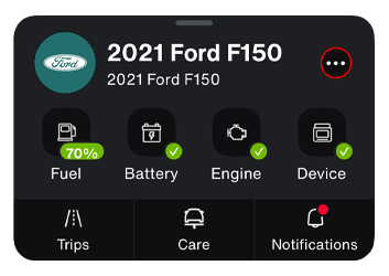 Screen image from the Bouncie Mobile app showing where to find the settings for Geo-Zones.