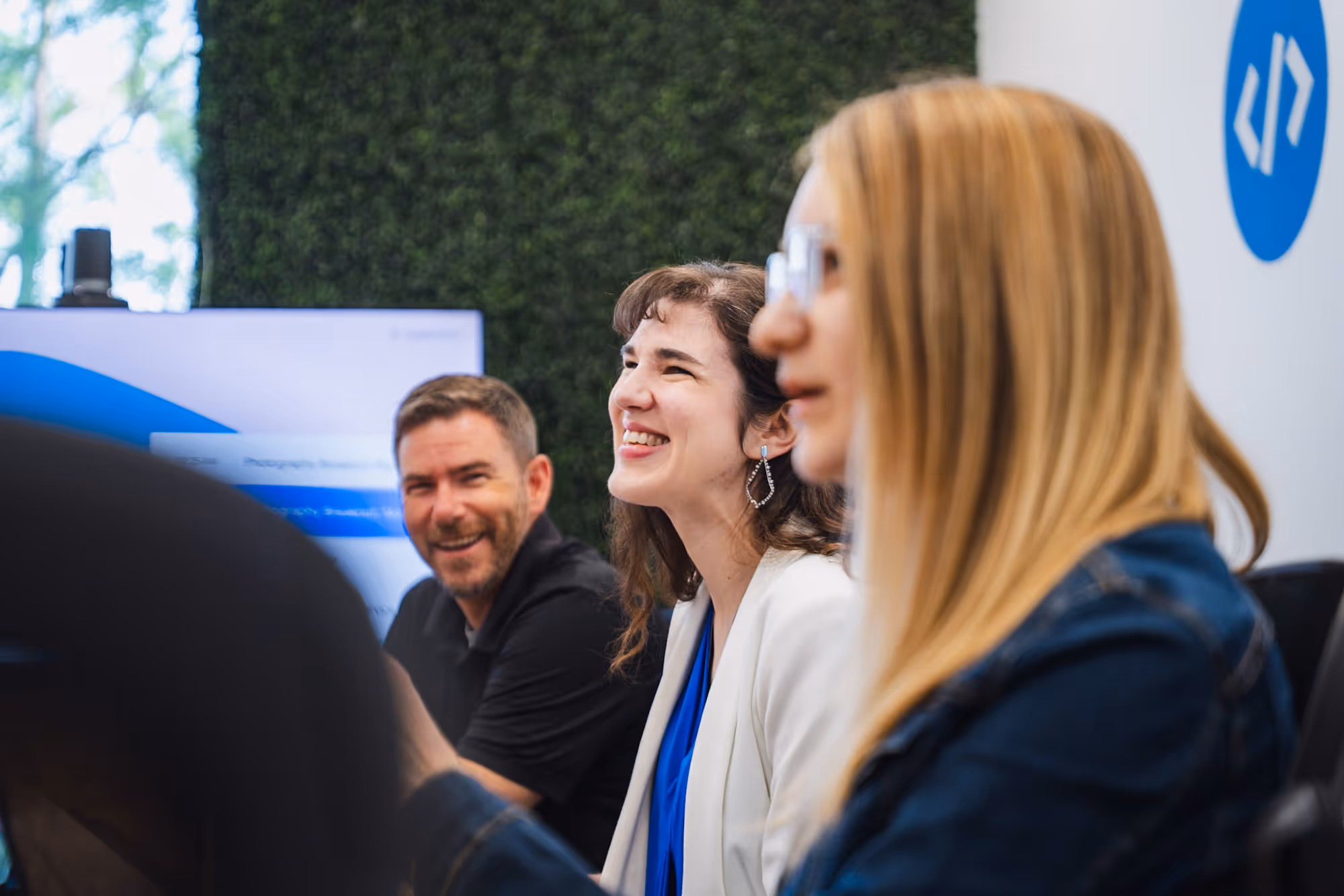 Team members in a meeting