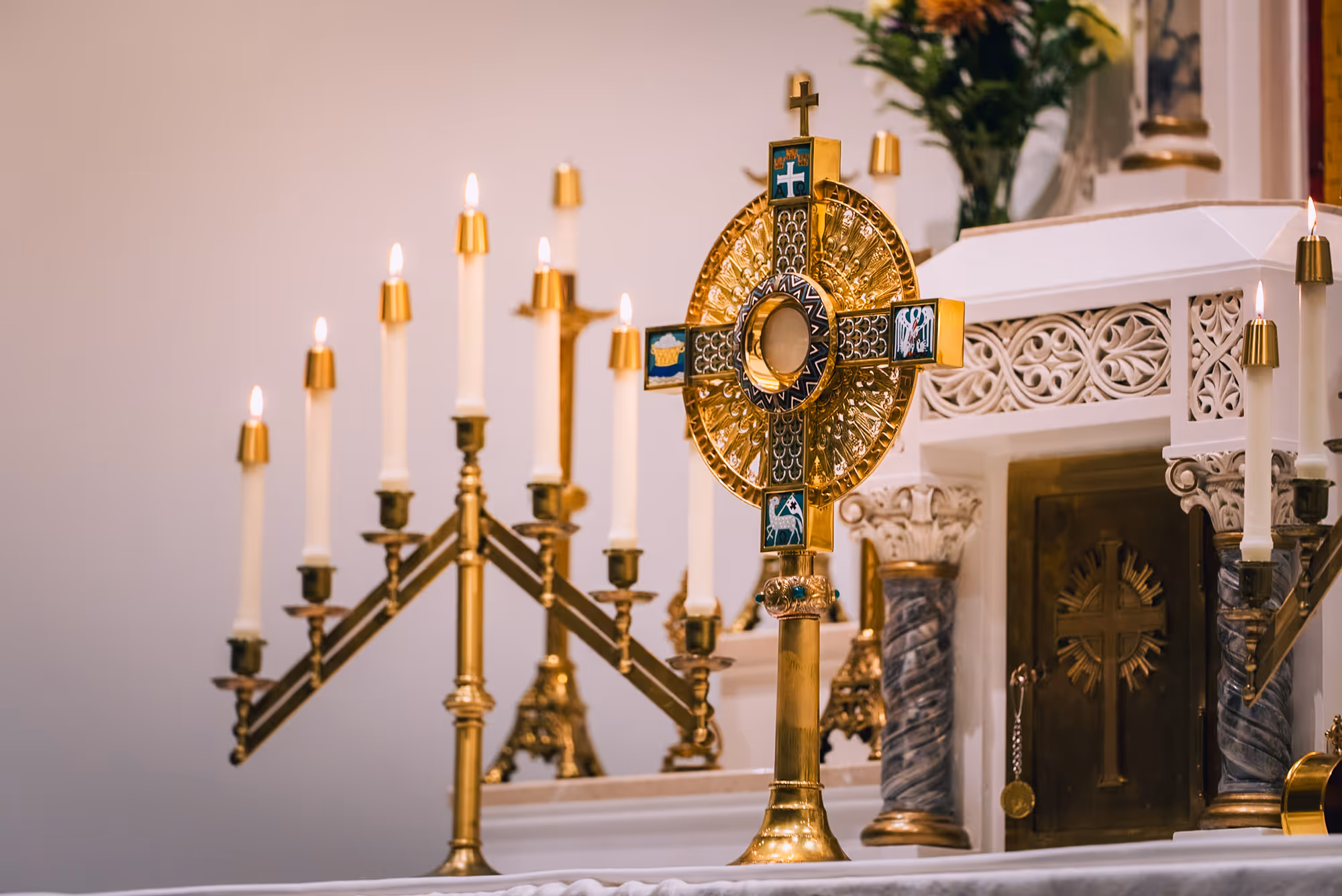 Our The Eucharist displayed in our Monstrance during Adoration