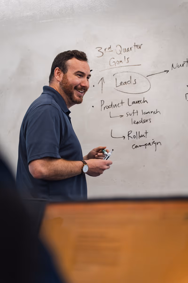 Elliot "Gerold" Foley doing “marketing” things.