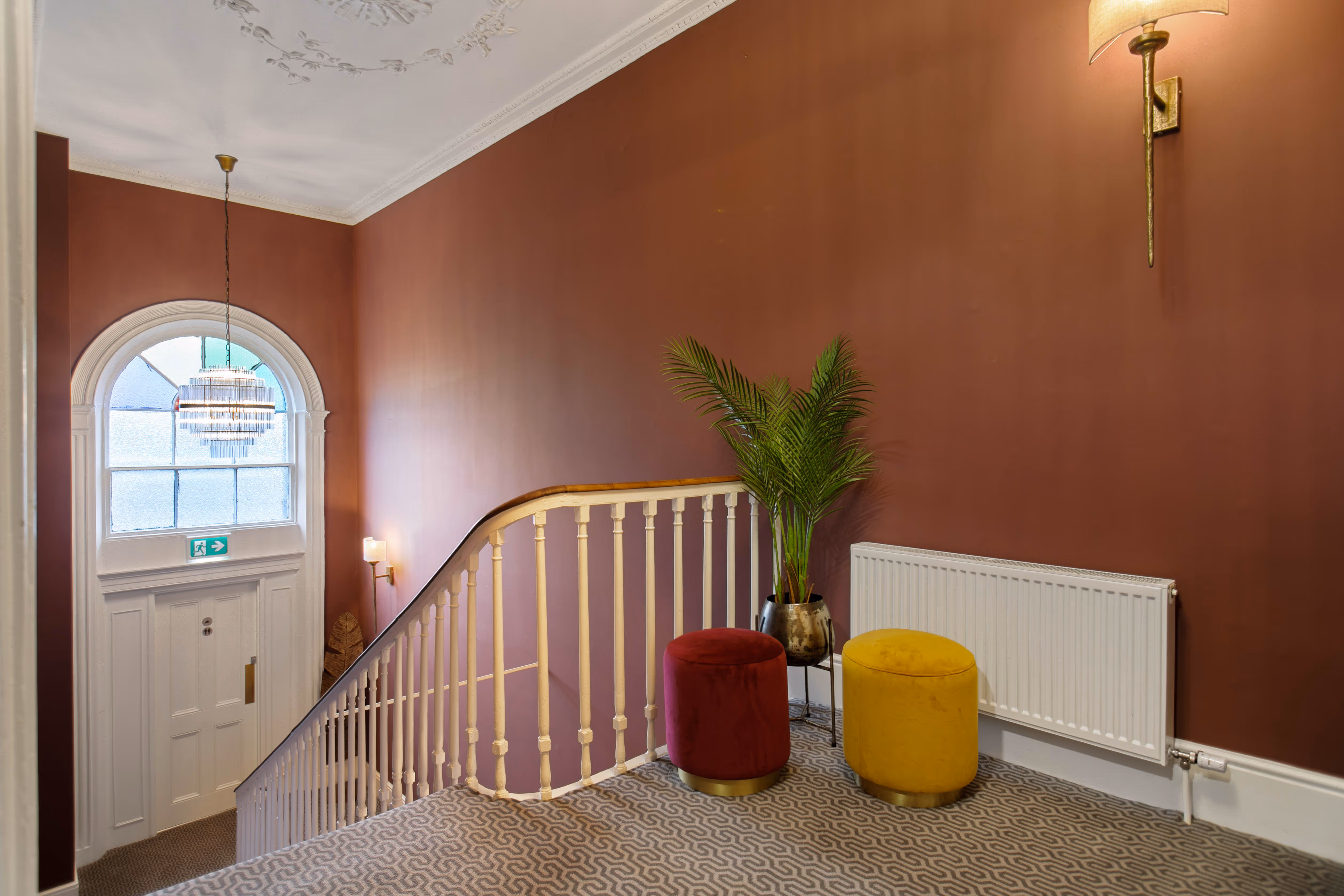 Bright corridor at 27 Fitzwilliam Street Upper