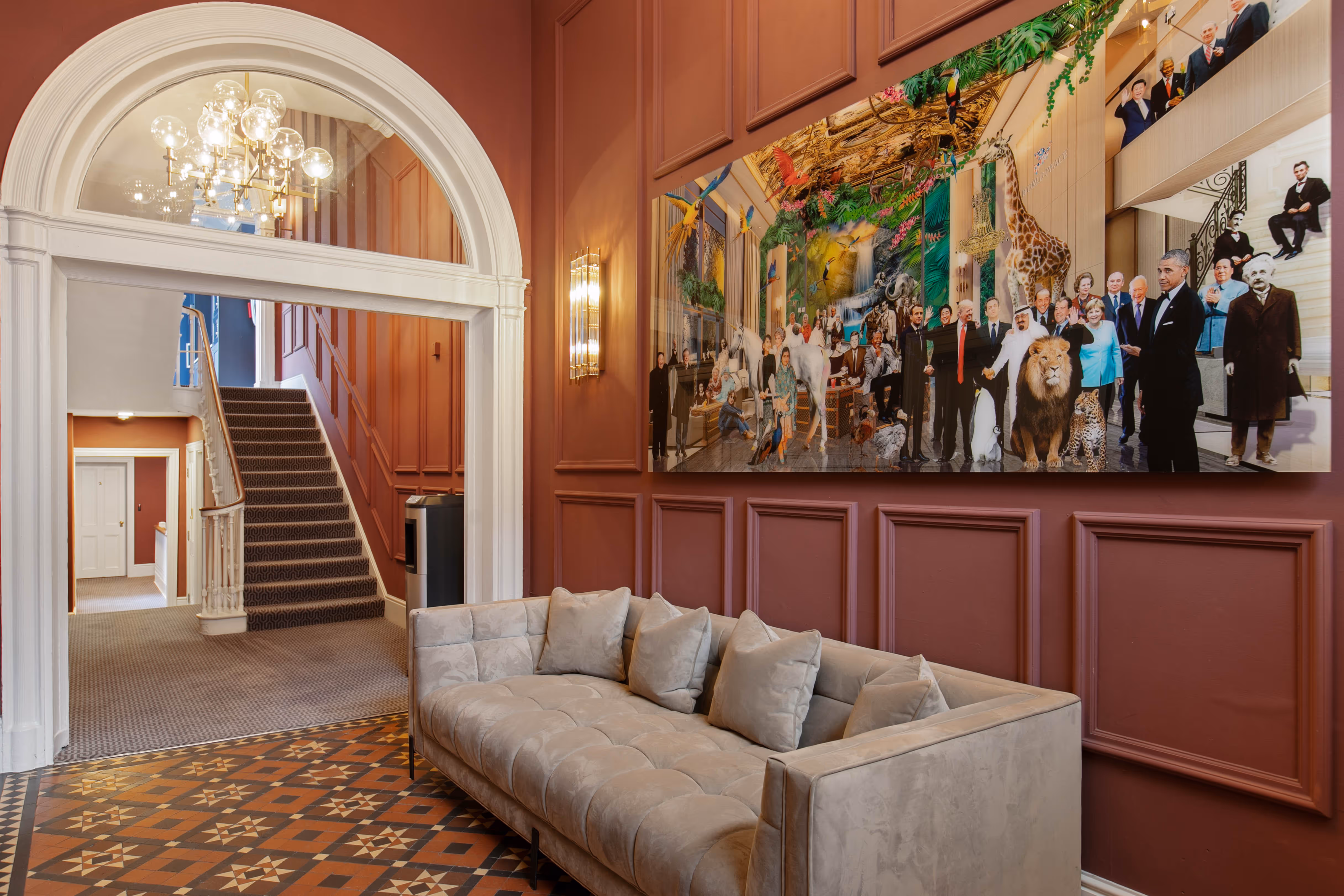 Connecting hallway at 27 Fitzwilliam Street Upper