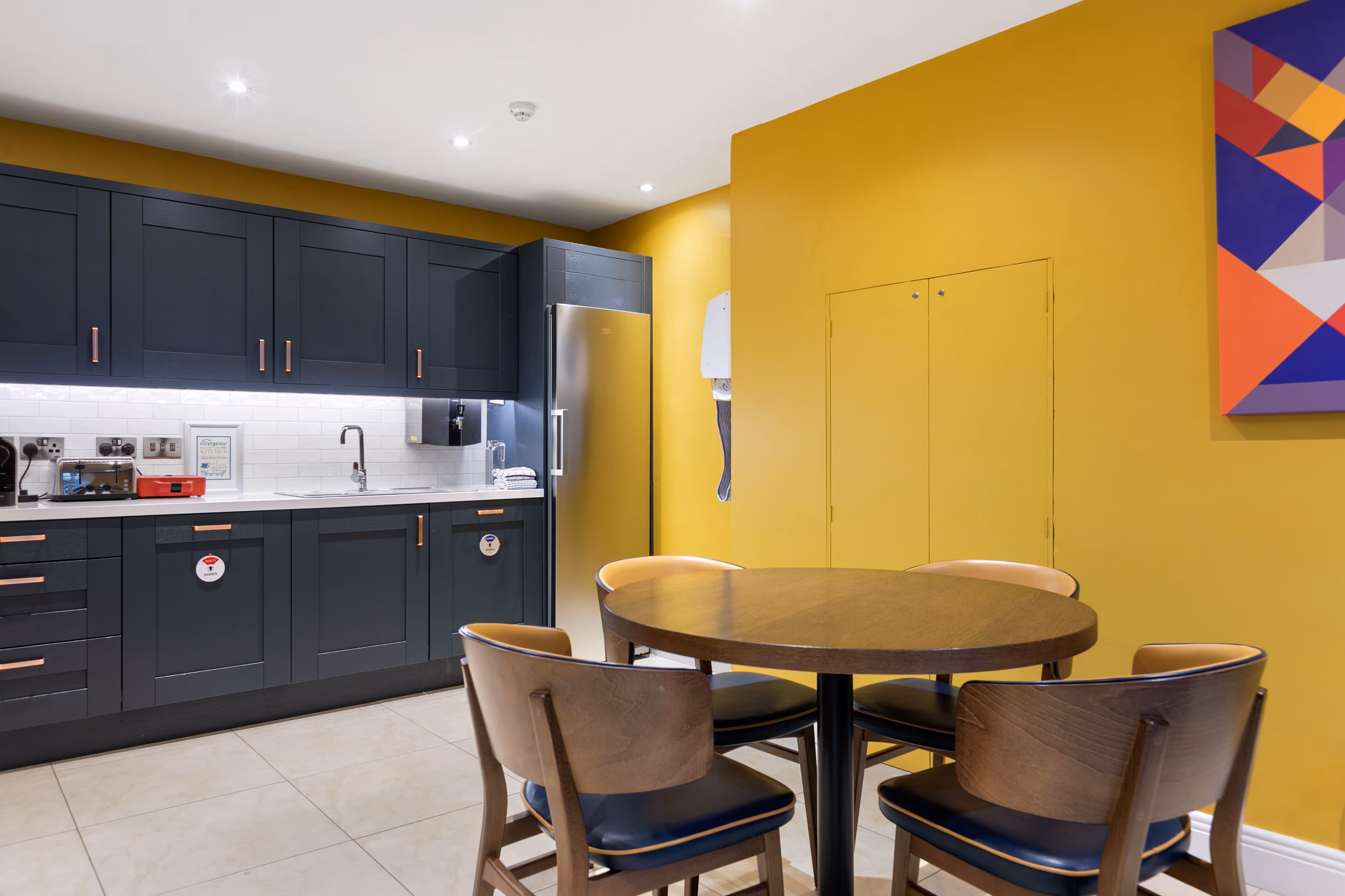 Kitchen seating at 38-39 Baggot Street Lower
