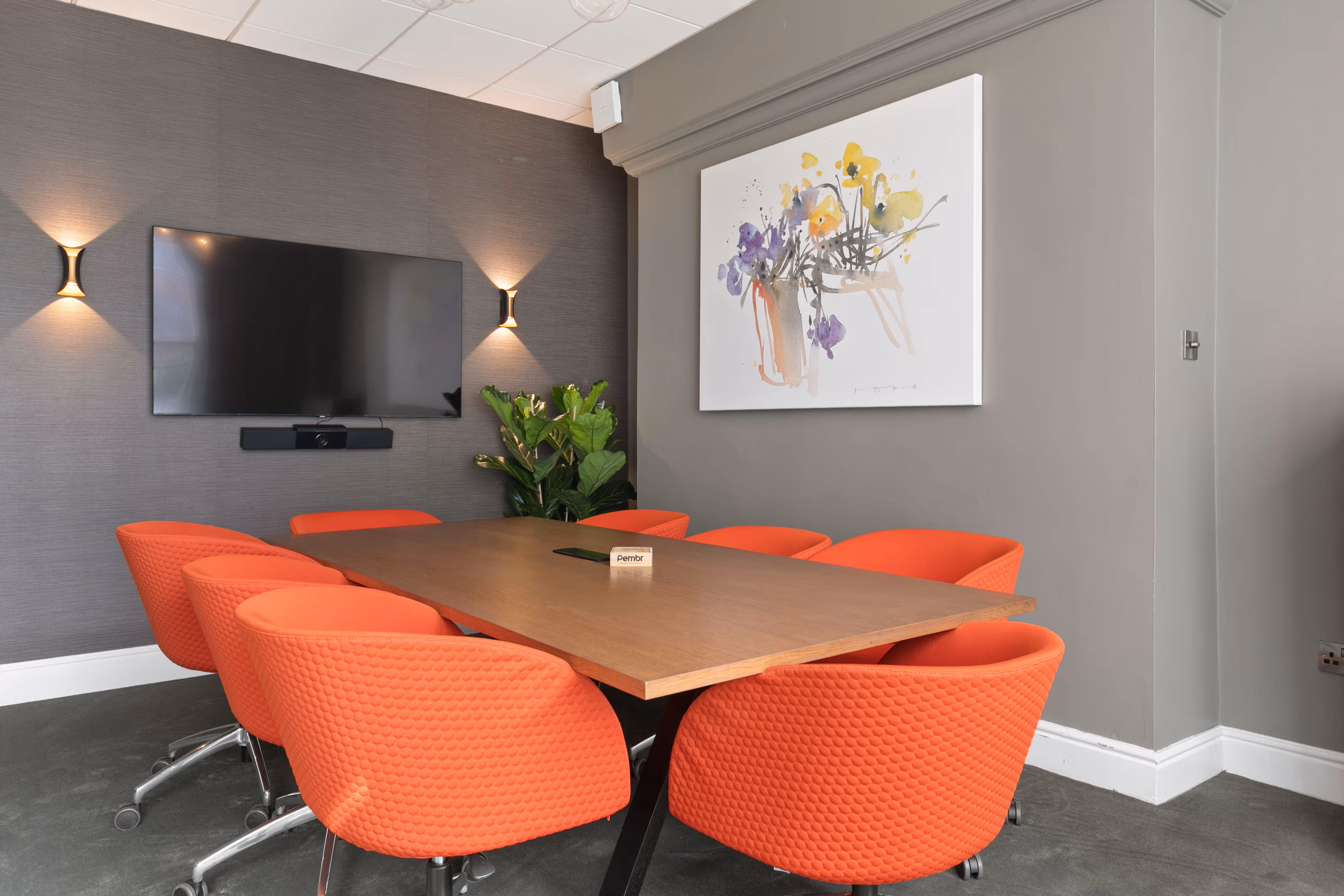 Bookable meeting room within flexible office space in Dublin 2