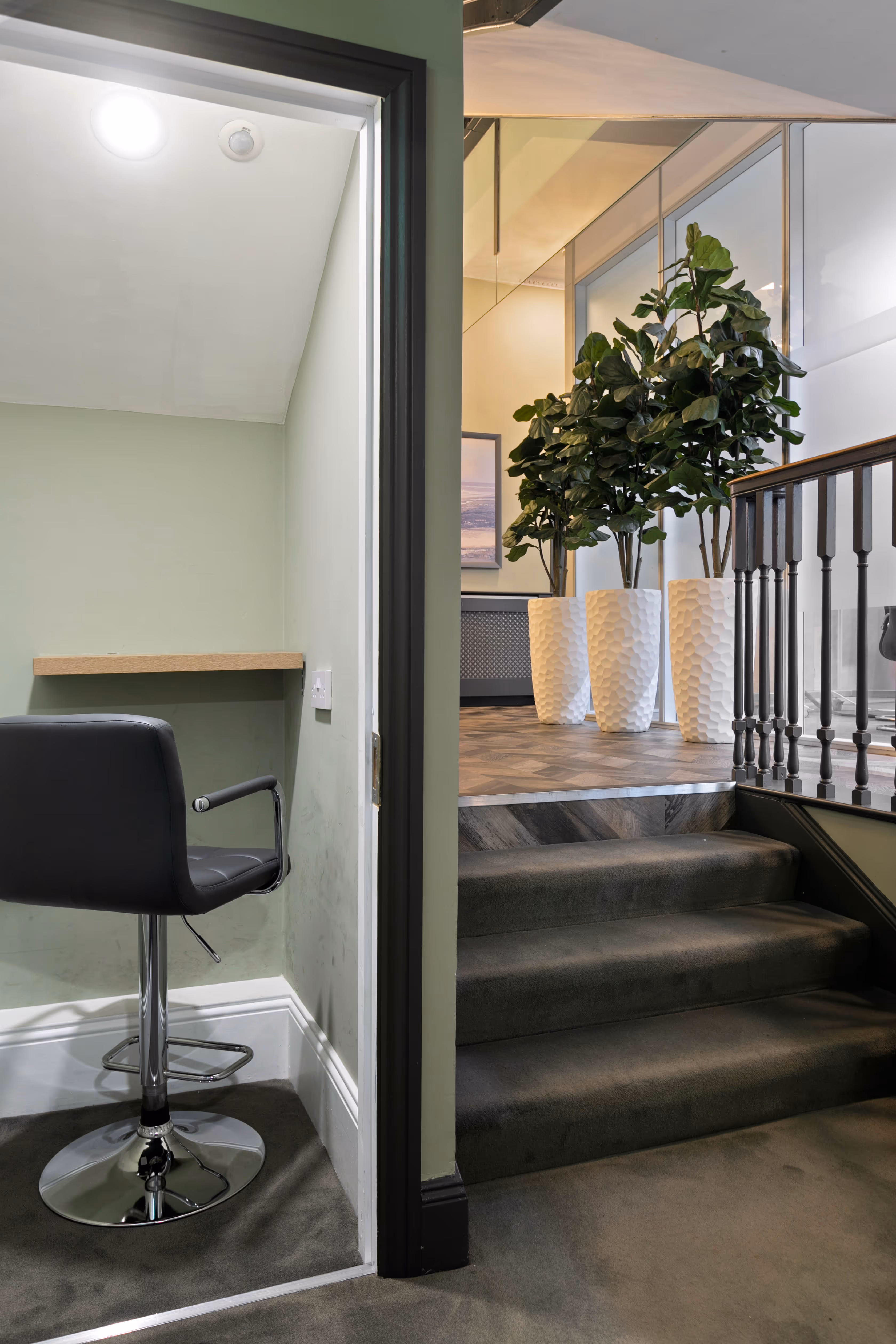 Soundproof call booth for private conversations in Pembr’s Dublin 2 office