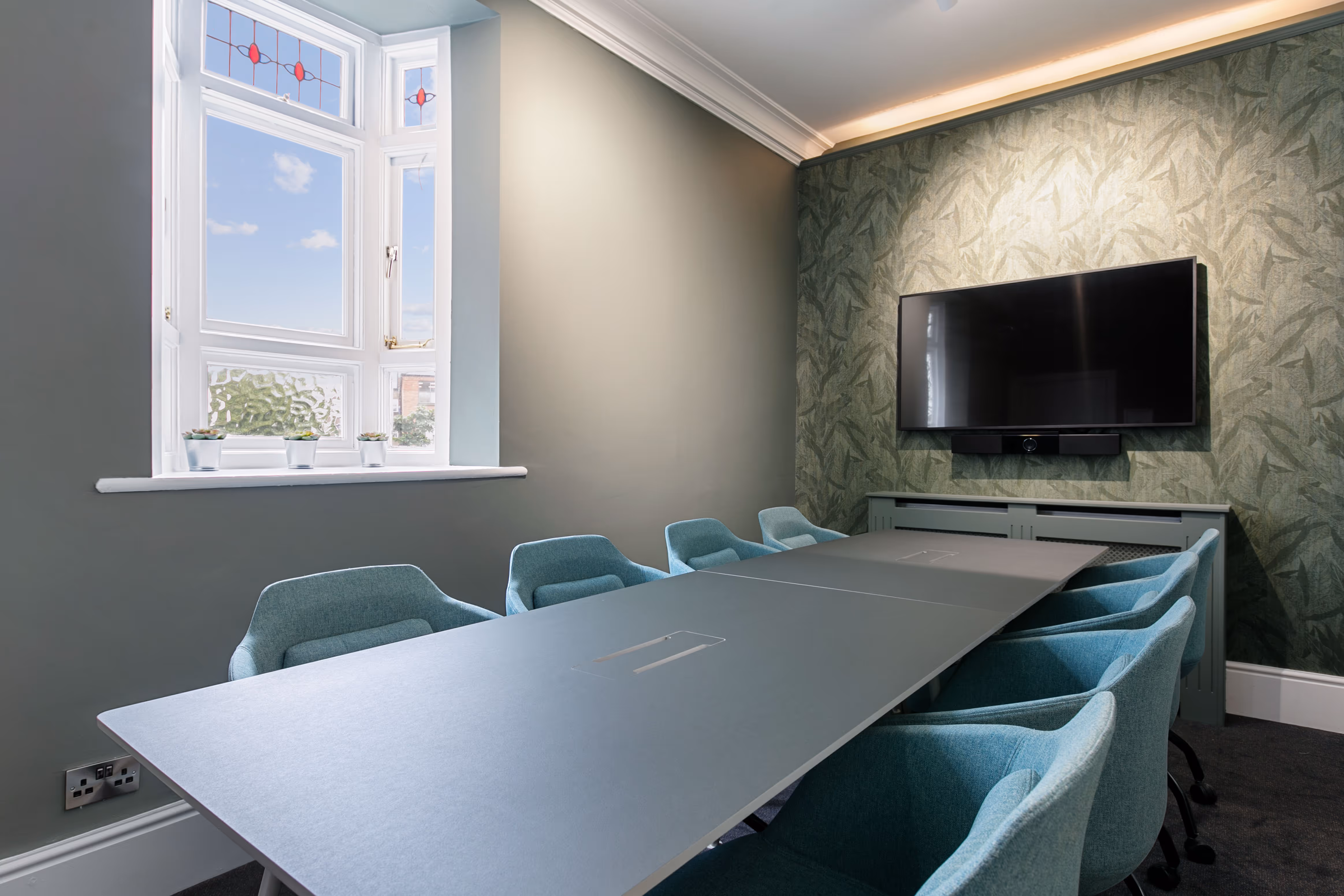 Boardroom setup at 40 Fitzwilliam Square West