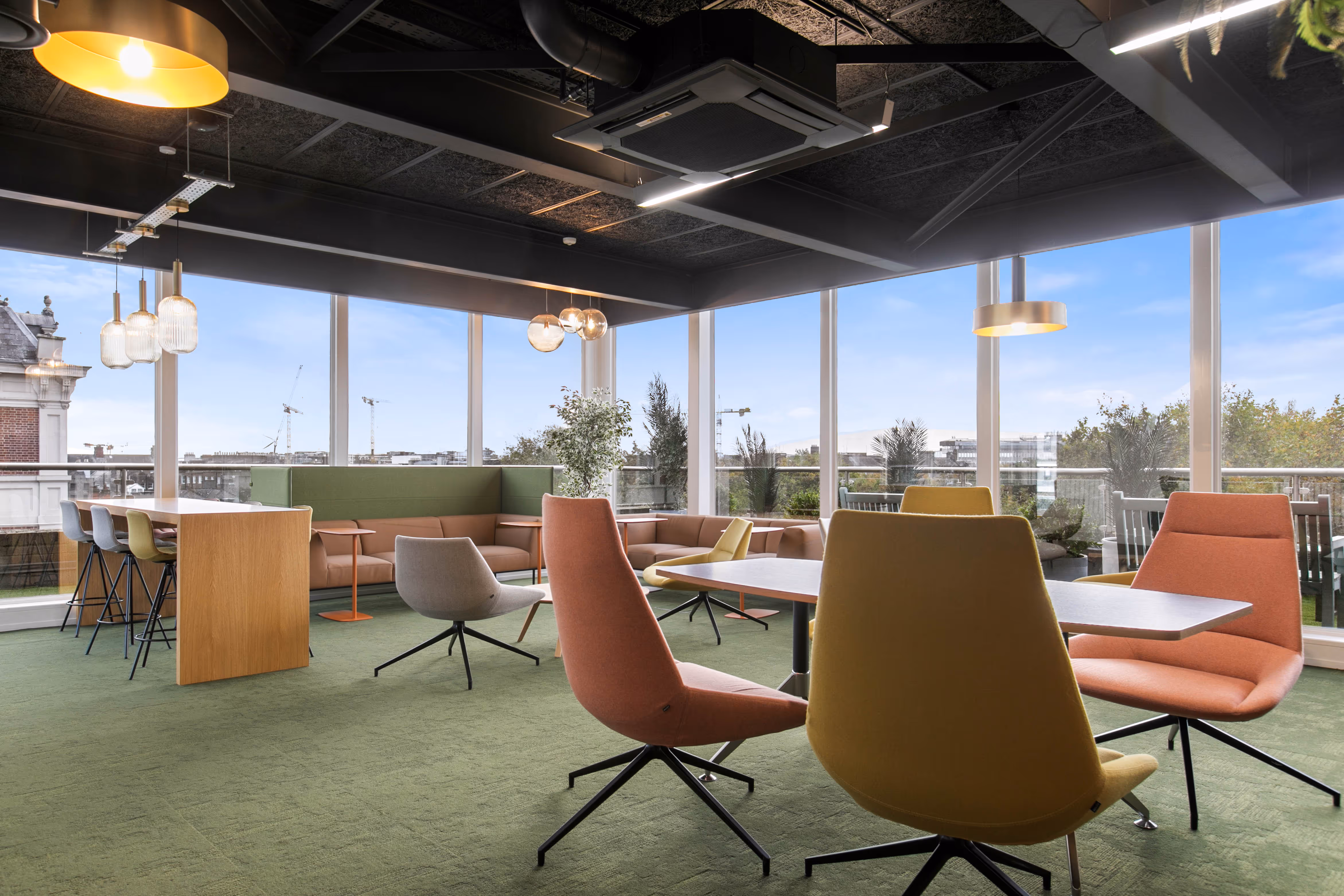 Breakout area inside 25 St. Stephen's Green
