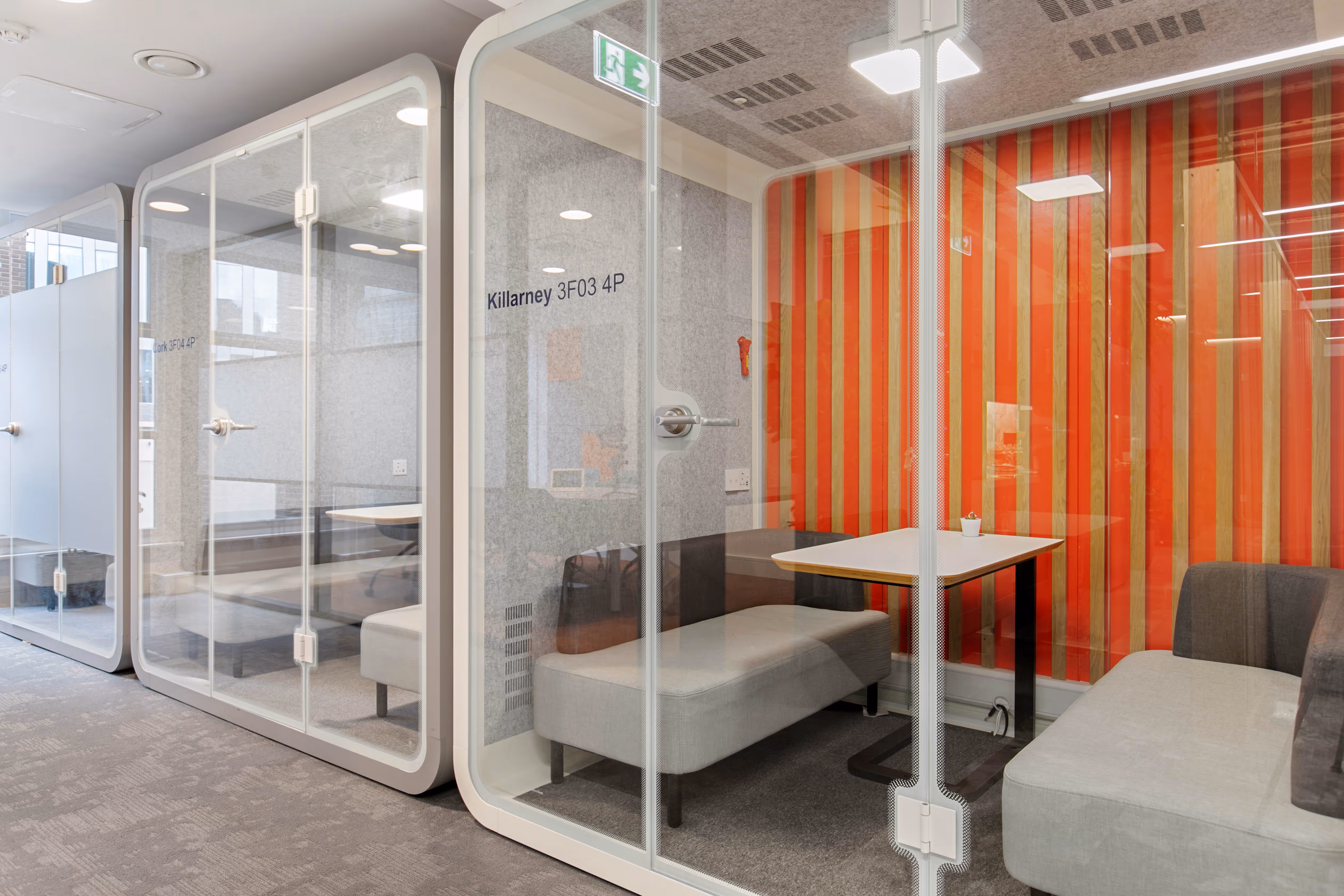 Quiet booth for private calls at 25 St. Stephen's Green