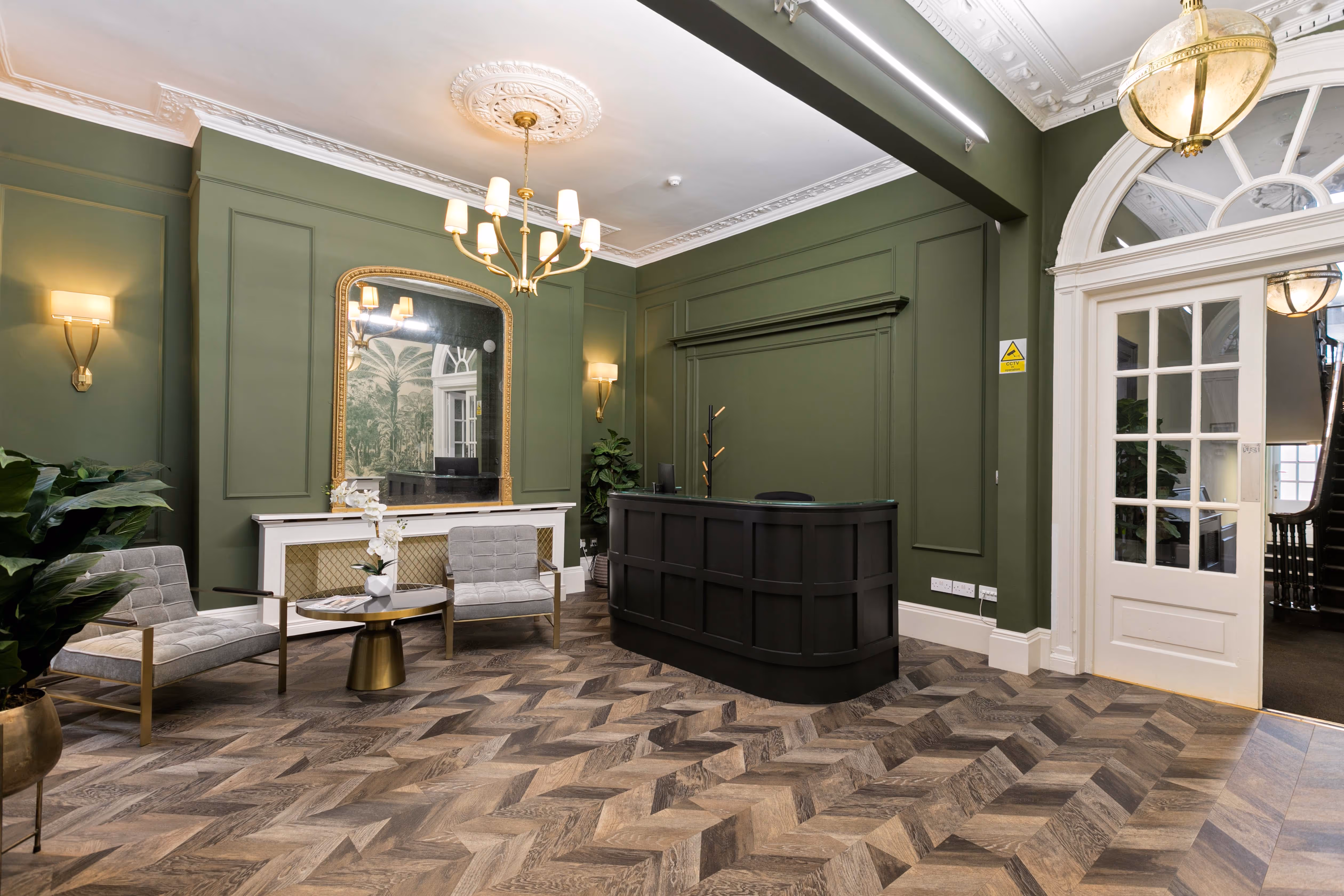 Reception desk at 38-39 Baggot Street Lower