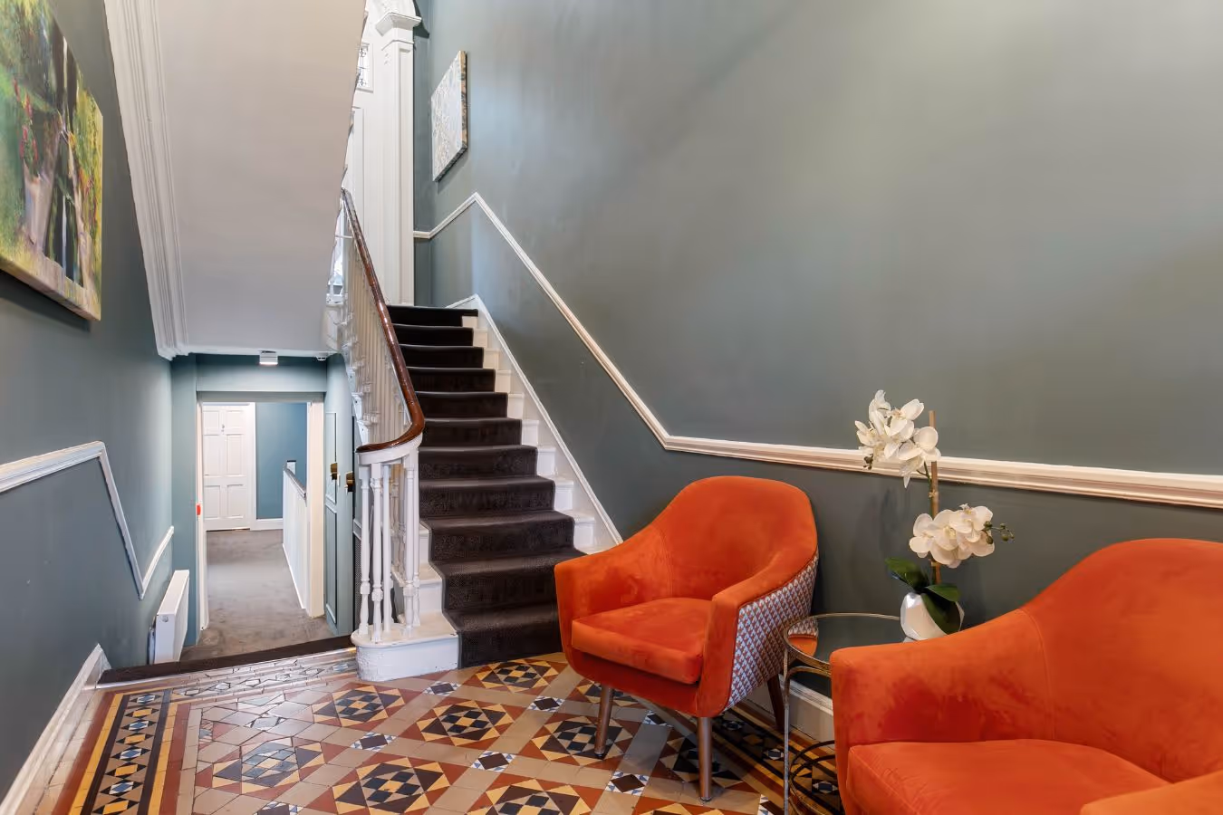 Connecting hallway at 40 Fitzwilliam Square West