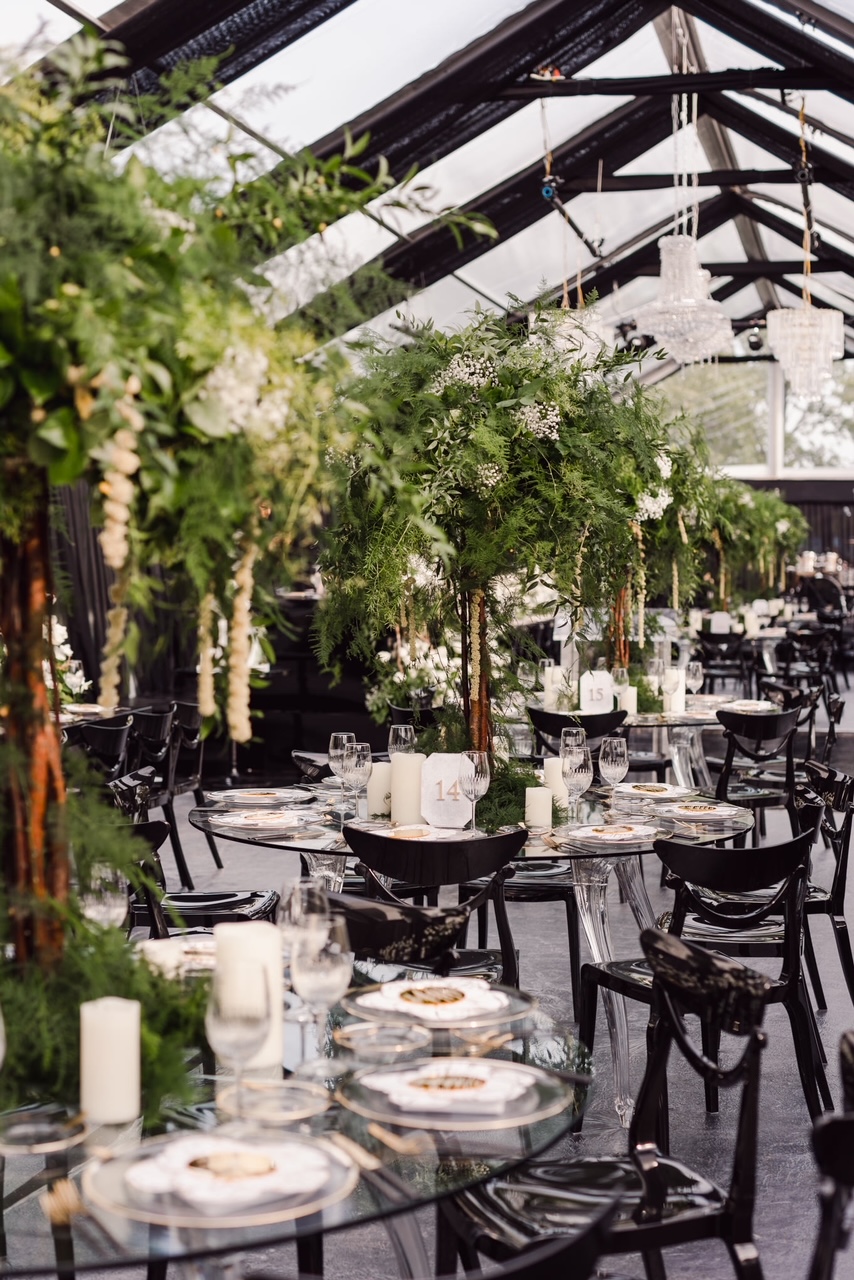 Samin and Joe's stunning outdoor wedding ceremony at Aga Khan Museum Toronto