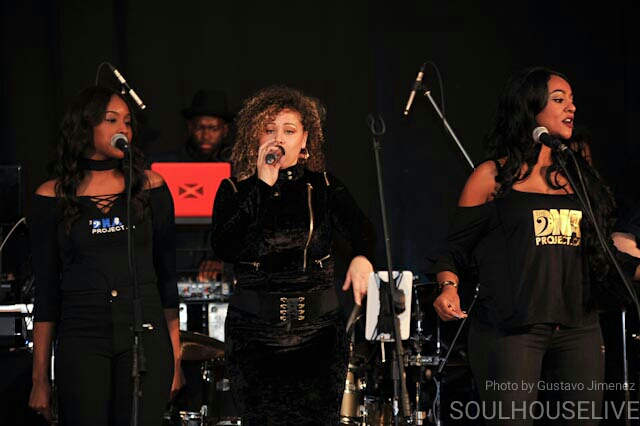 Michelle Bookal performing emotional ballad at Hamilton Convention Center