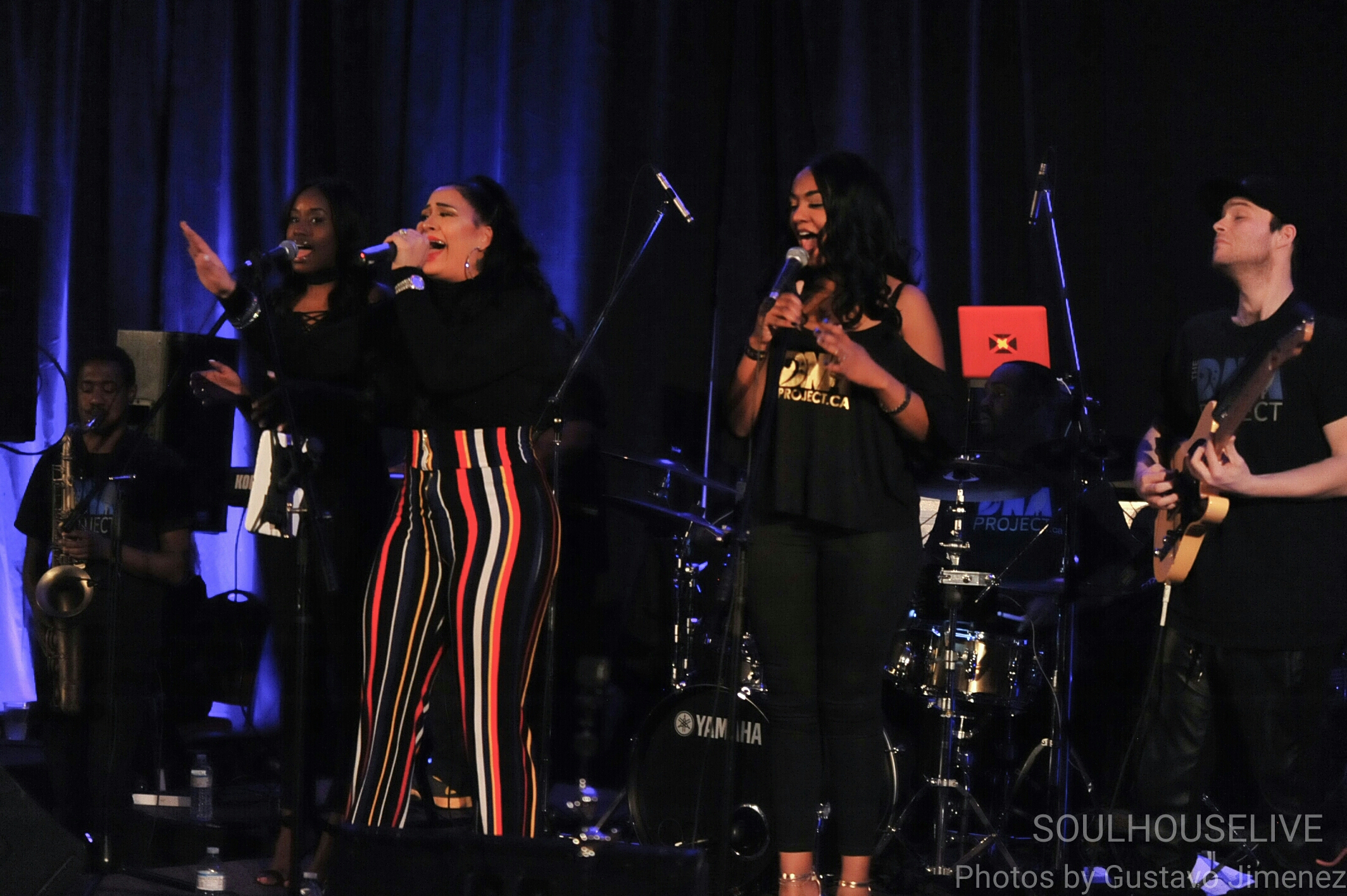 Michelle Bookal performing at Hamilton Convention Center charity event