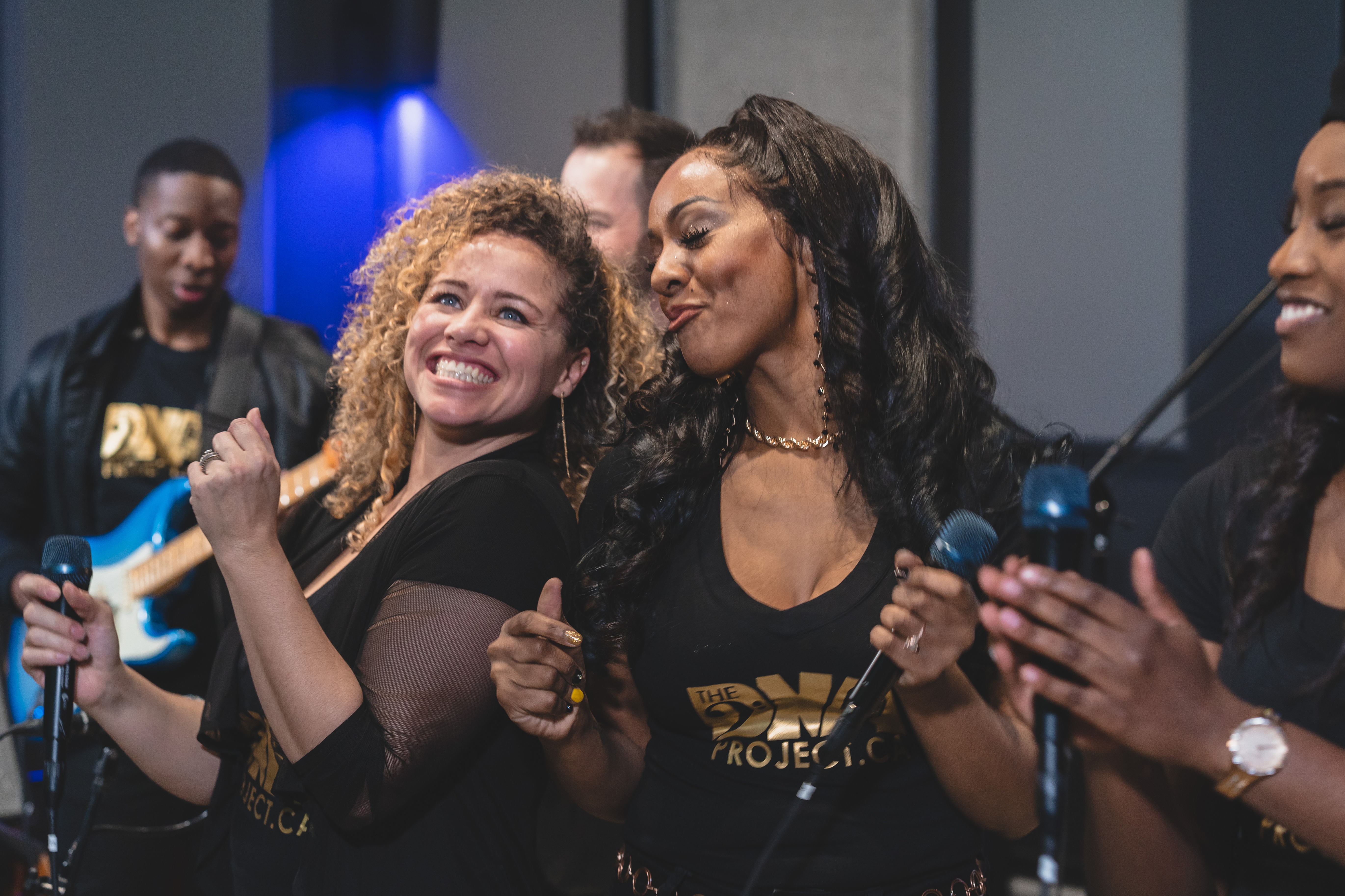 DNA Project band members performing together at Lynx Music Toronto