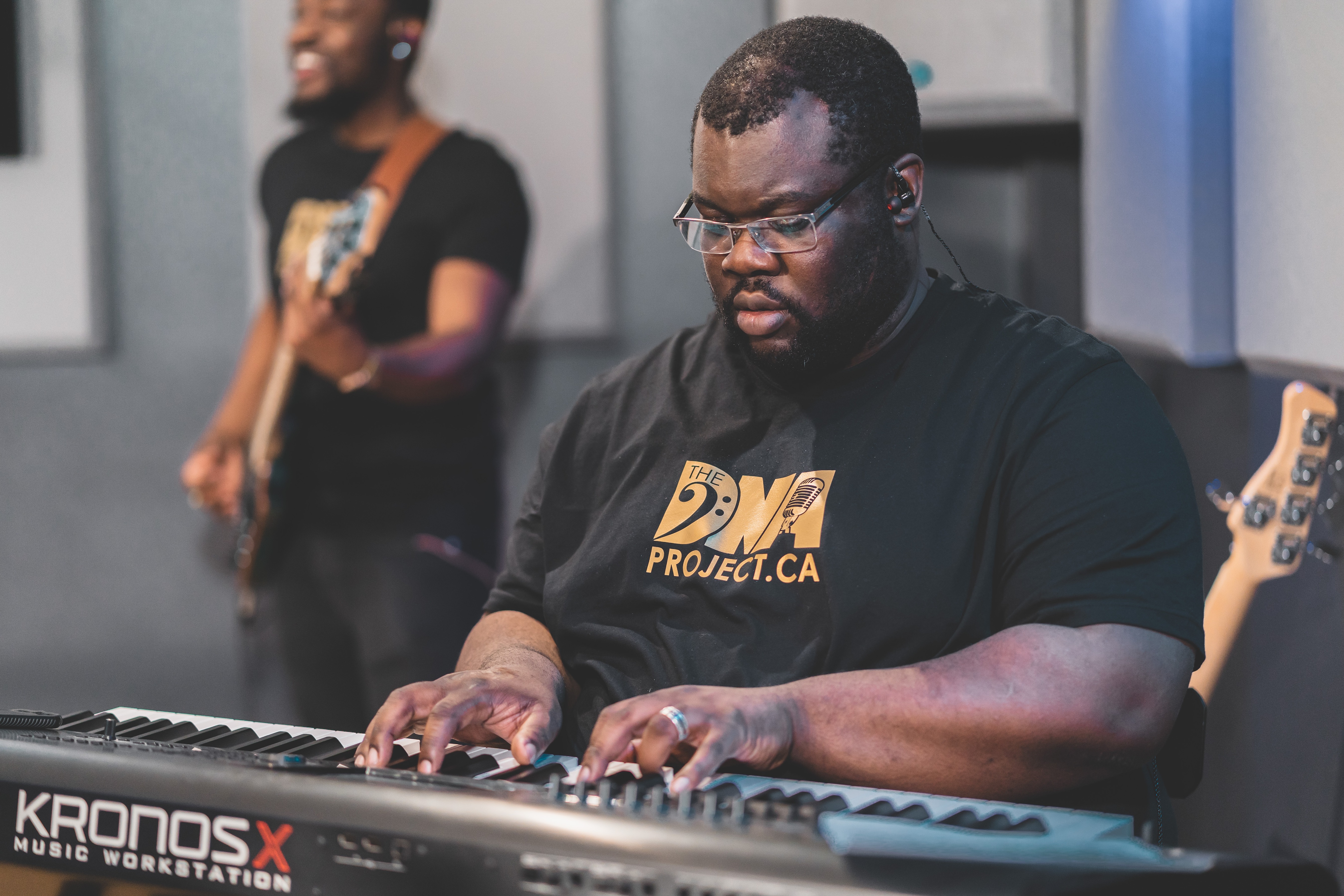 Acoustic performance at DNA Project talent showcase Toronto