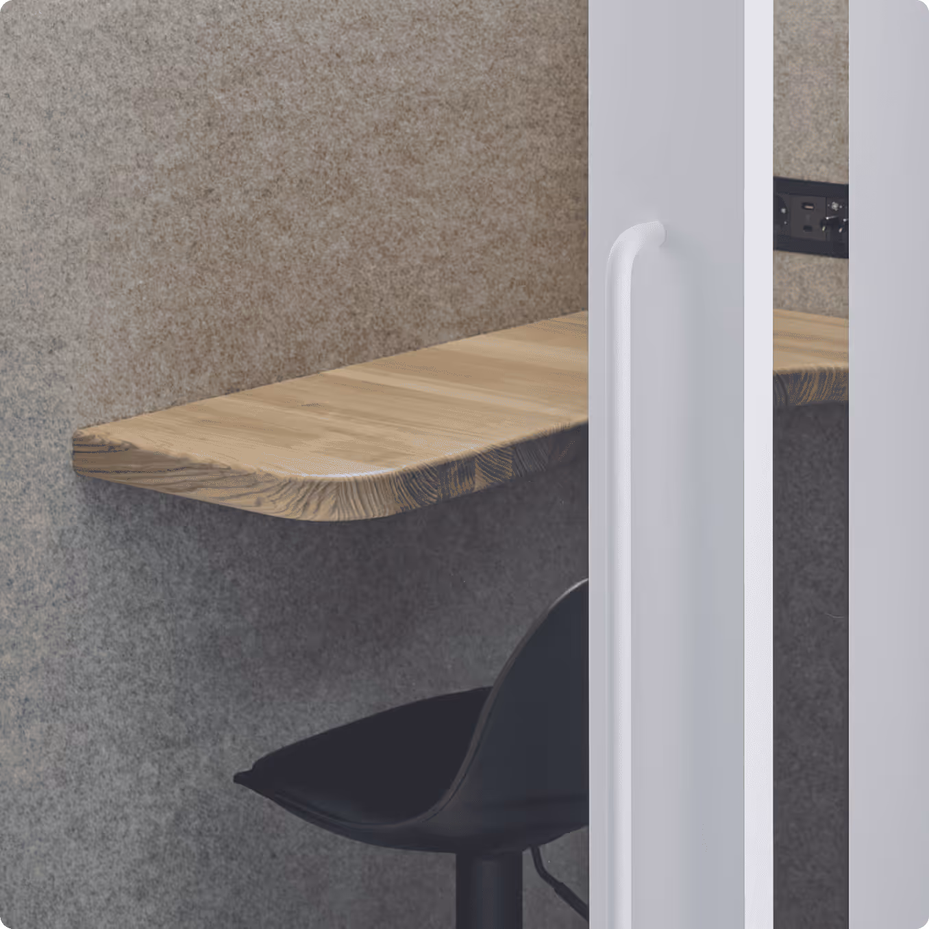 Acoustic-grade double glass door panel for enhanced sound reduction