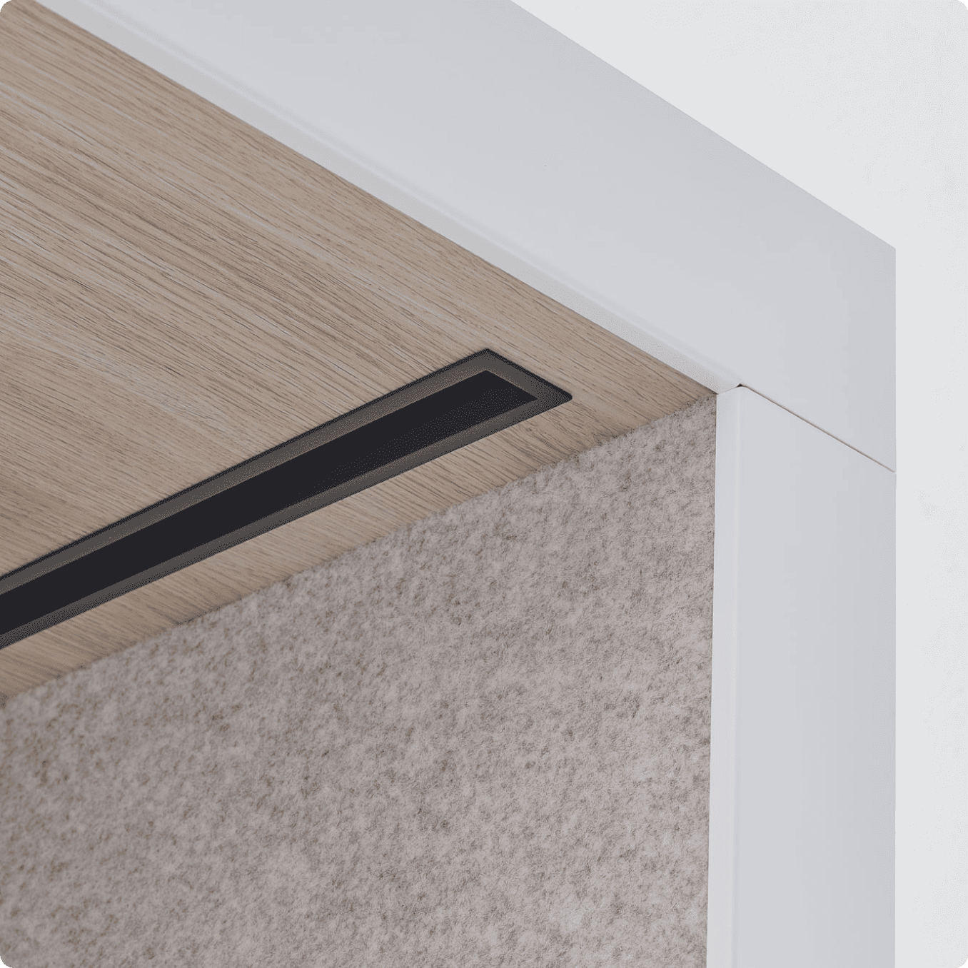 Eight centimetre thick walls of Persy Booth for superior noise insulation