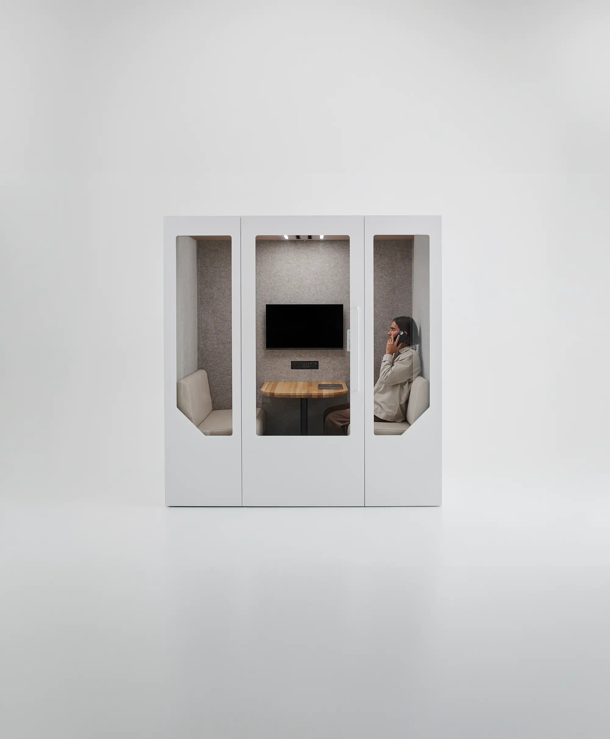 Persy two office booth in studio