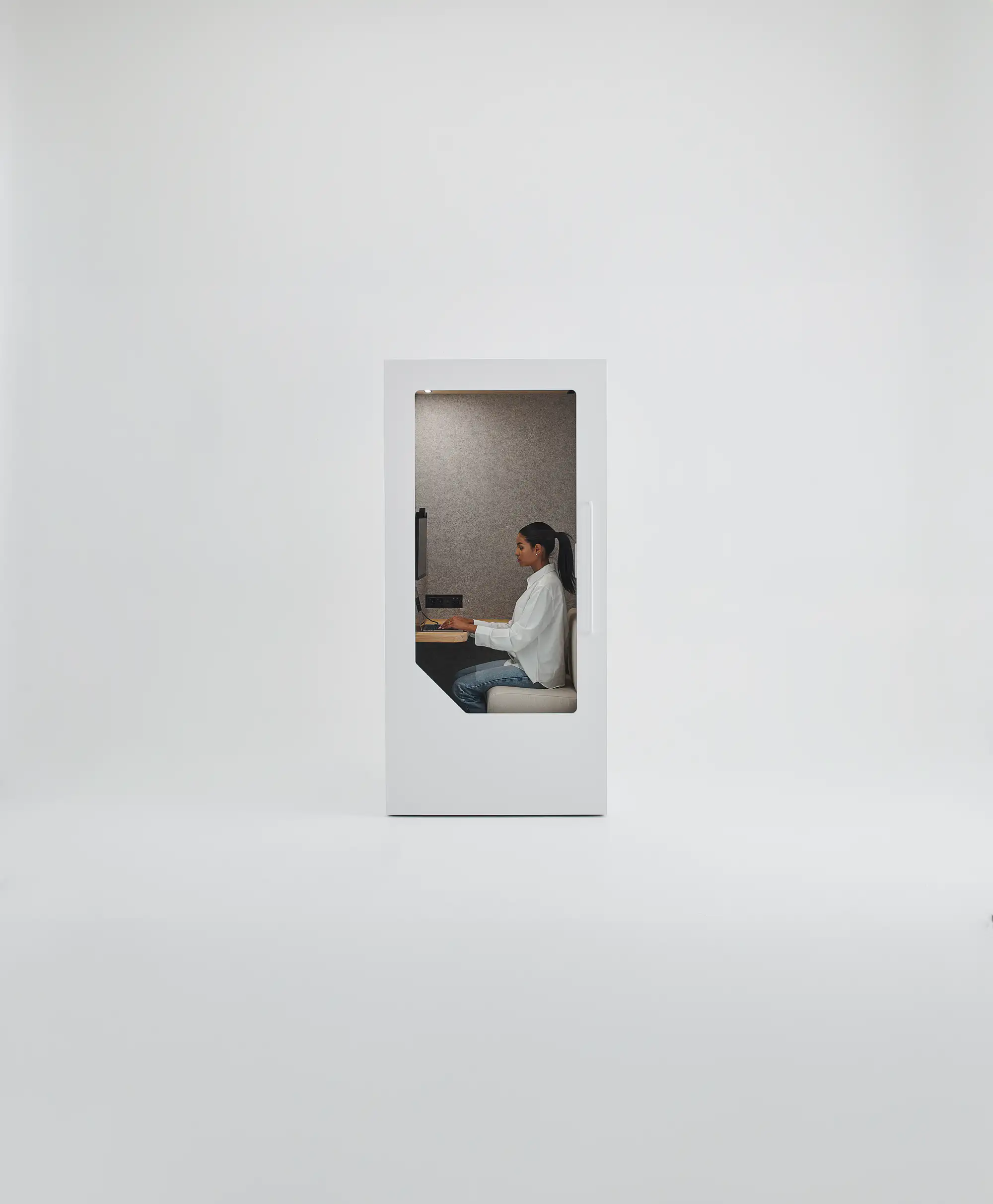 Persy Work Office booth with a person working inside