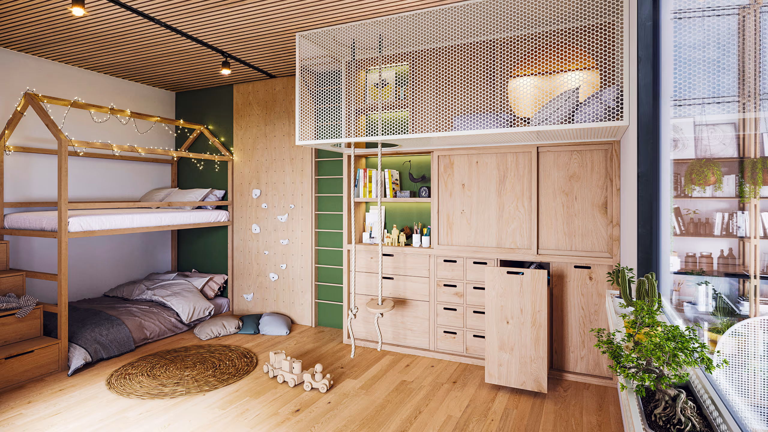 Sanctuarul familiei tale: o casă modulară BIOBUILDS: casă pasivă cu design interior modern.