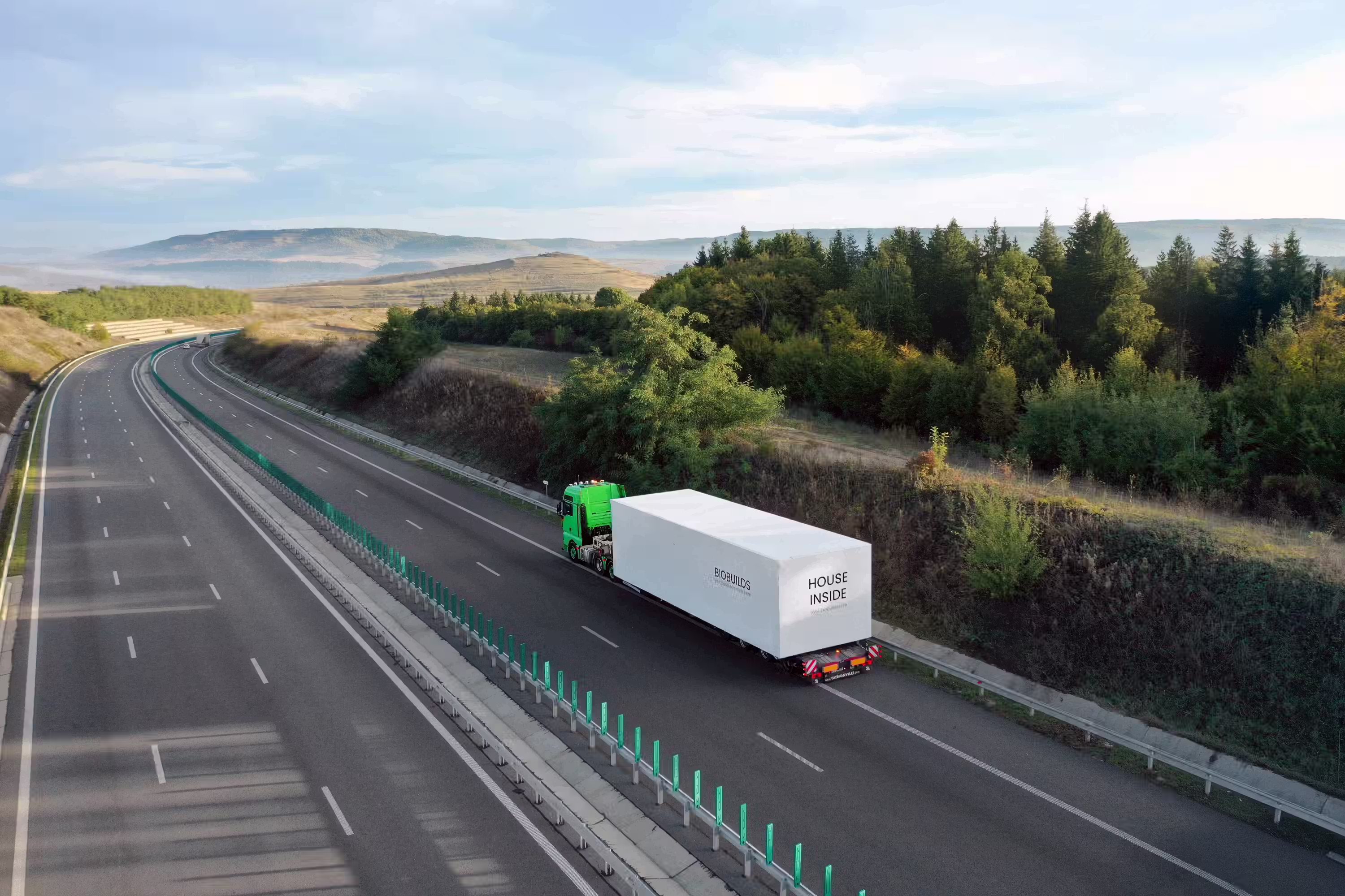 Casă eco din materiale organice: Modular de la BIOBUILDS o casă pasivă premium cu design minimalist.