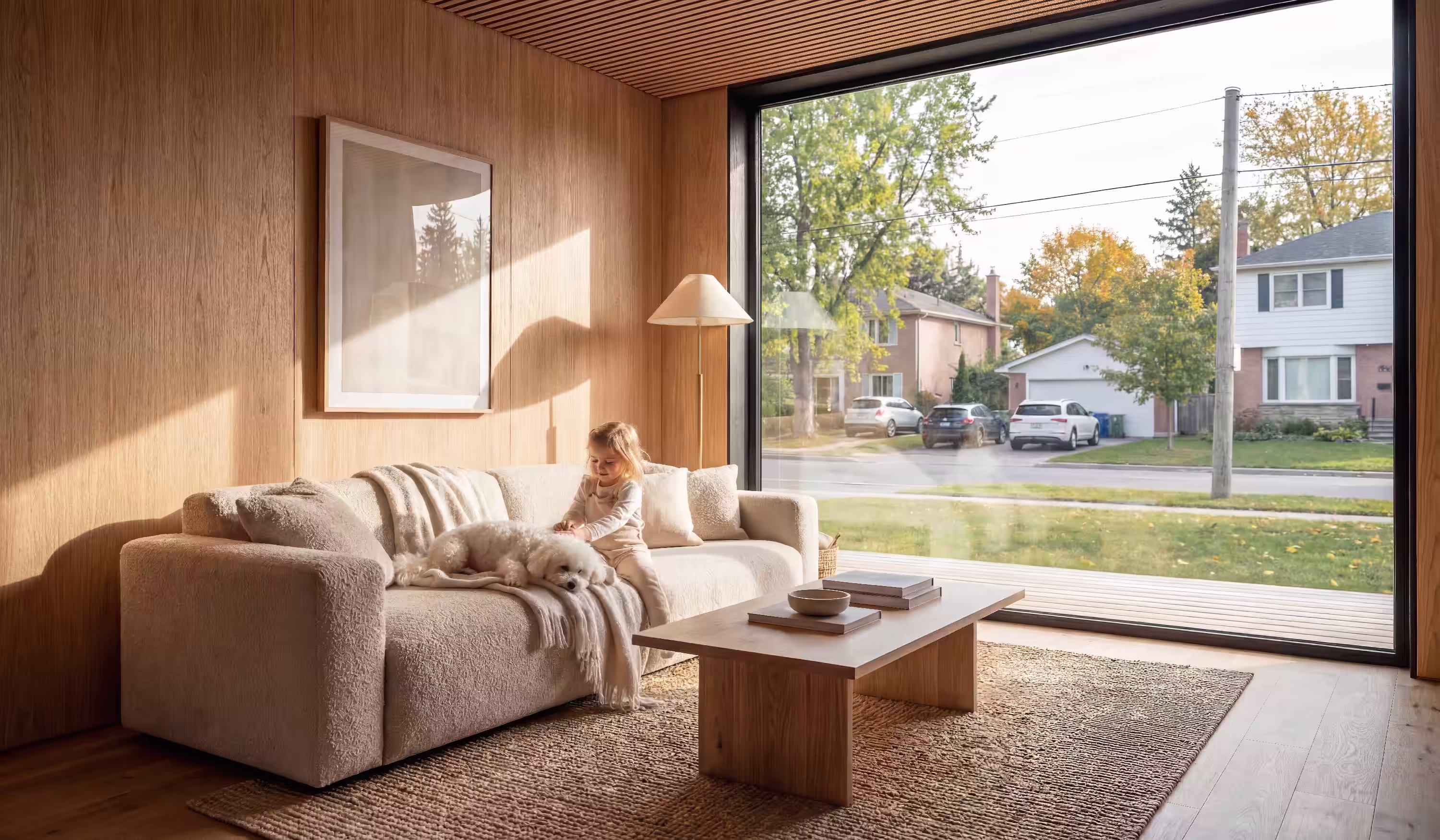 Sanctuarul familiei tale: o casă modulară BIOBUILDS: casă pasivă cu design interior modern.