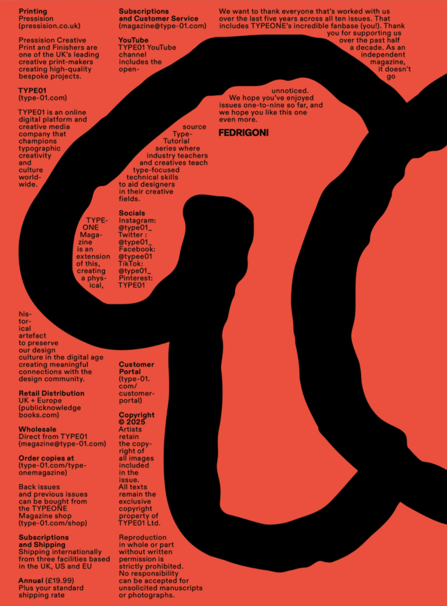 TYPEONE Magazine — Issue 10