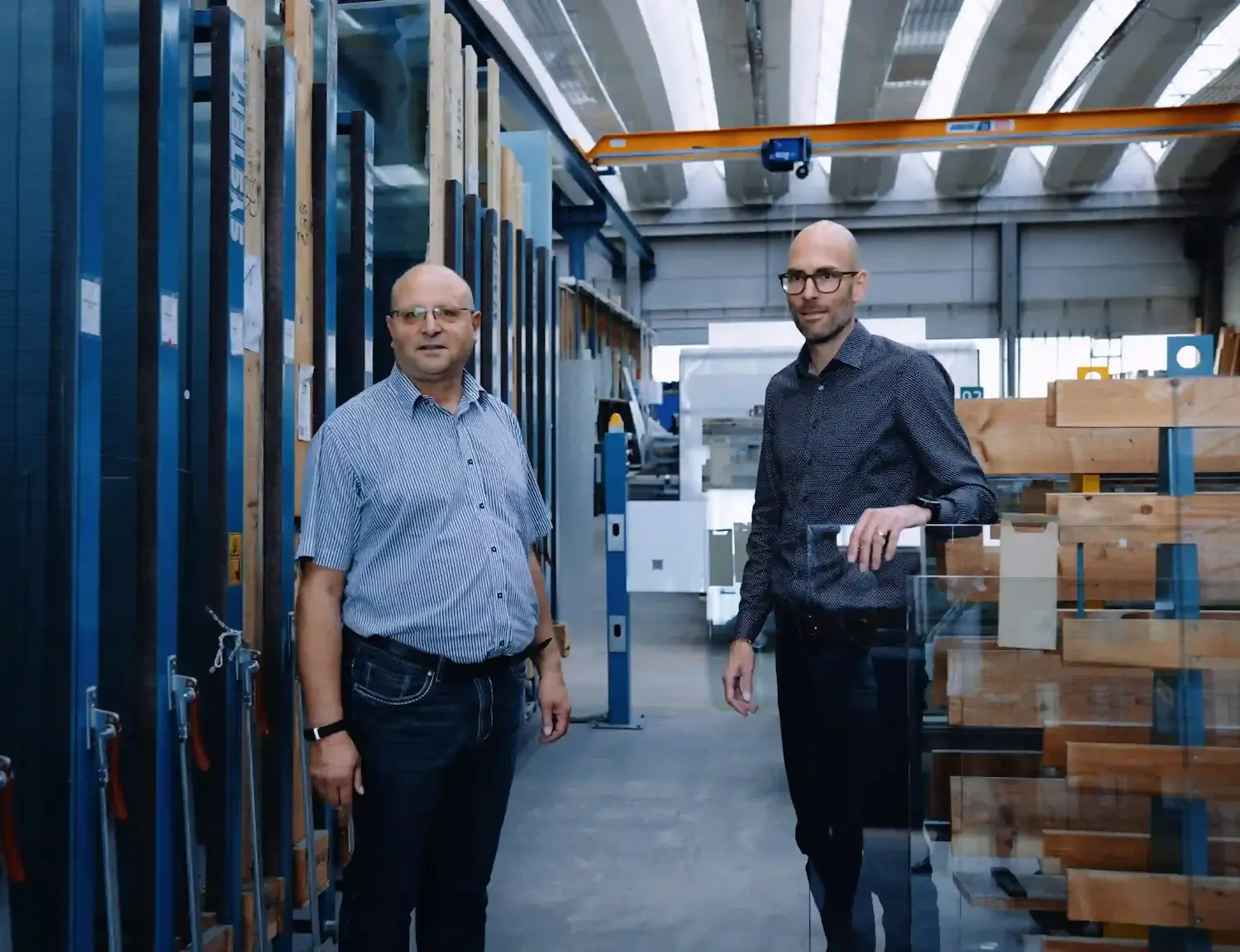 Thomas Schürmann ehemaliger Inhaber Glastechnik Schürmann GmbH und Andreas Haerry Käufer, erfolgreiche Nachfolgeregelung, Firmenverkauf Glastechnik Schürmann GmbH