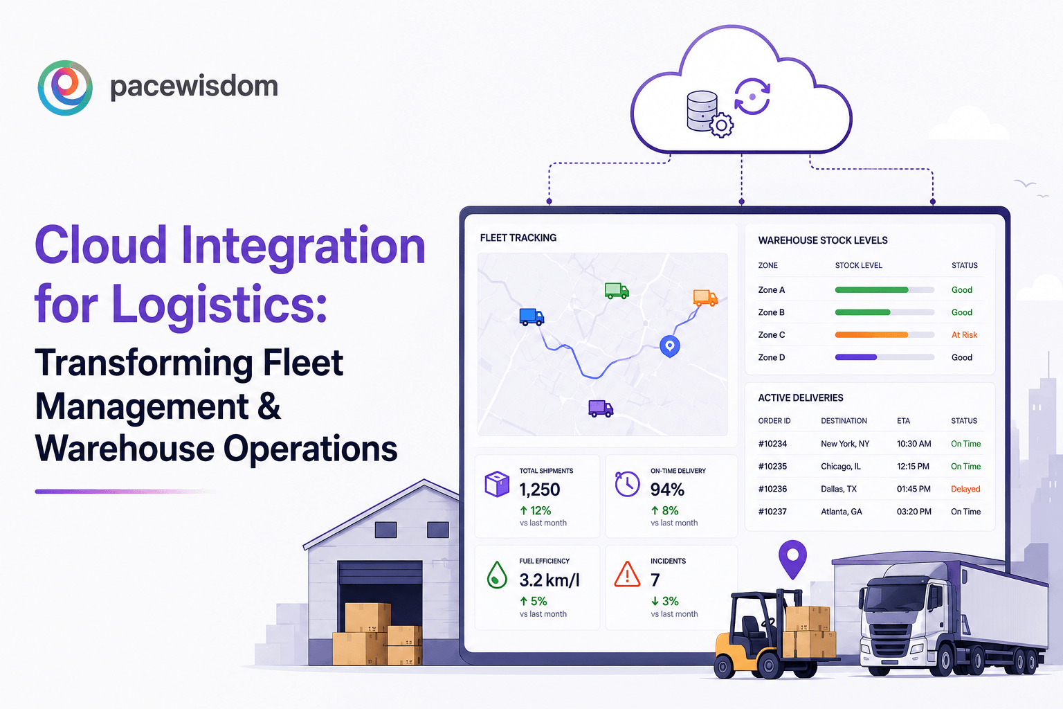 Cloud Integration for Logistics: Transforming Fleet Management & Warehouse Operations 