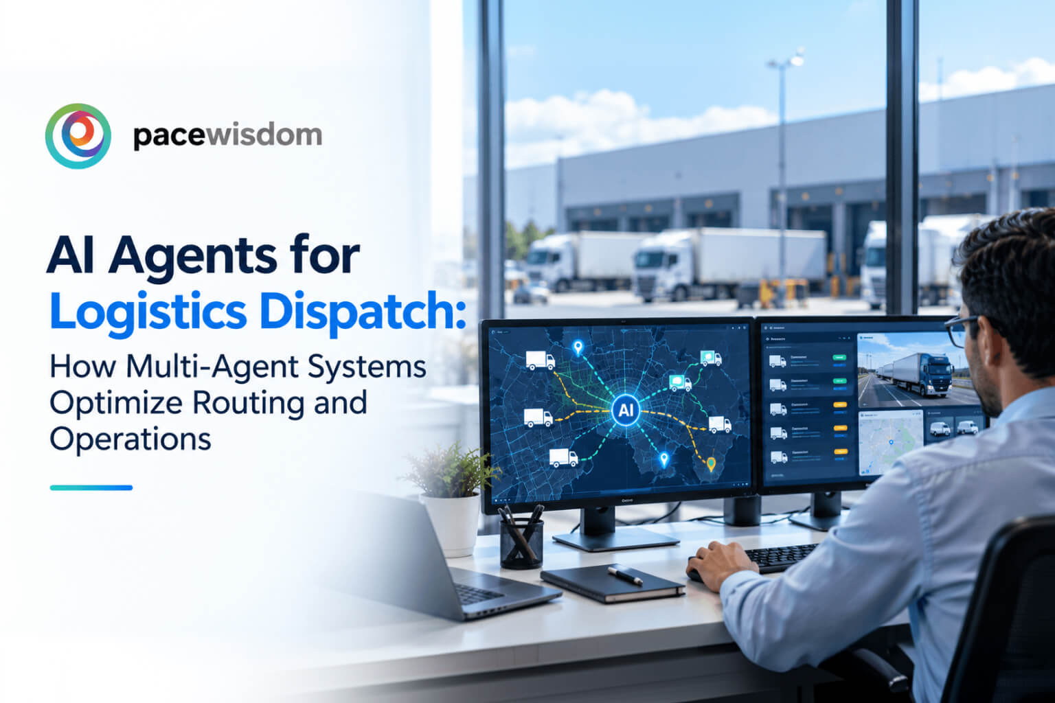 AI agents for logistics operations coordinating dispatch, routing, and fleet decisions across a live logistics network