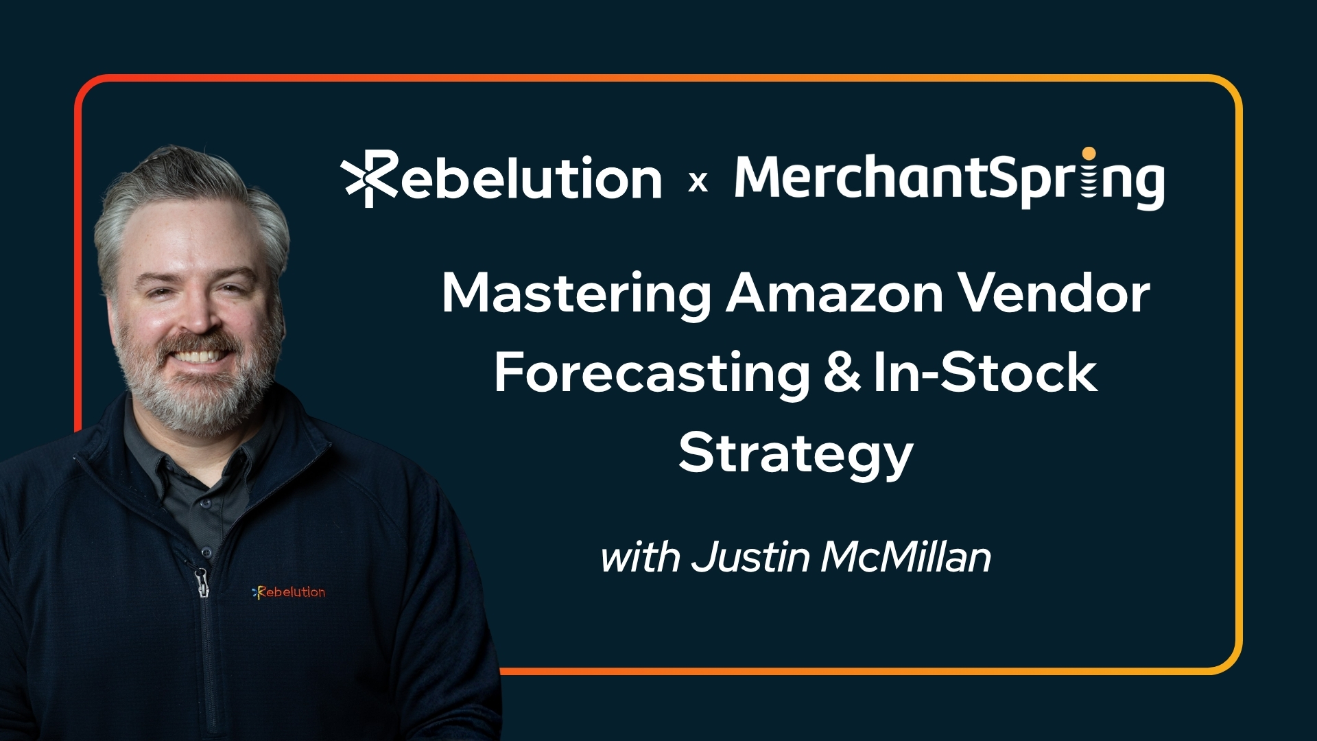 Amazon vendor forecasting and inventory strategy webinar focused on improving in-stock rates and operational planning