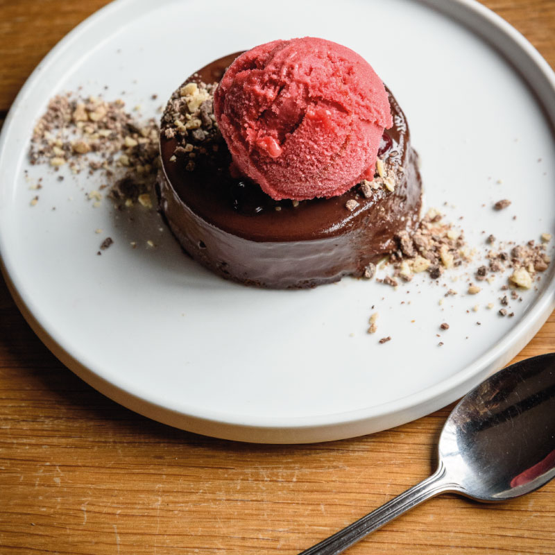 The Boot Inn - Chocolate Mousse & Sorbet Dessert
