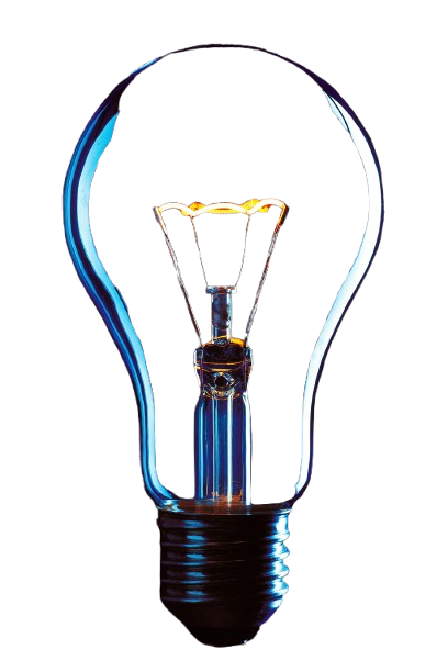 Neon lightbulb.