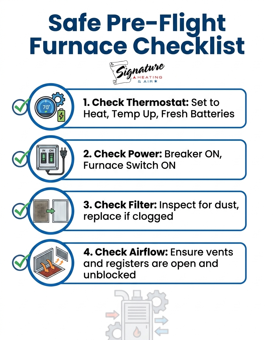 Safe Pre-Flight Furnace Checklist