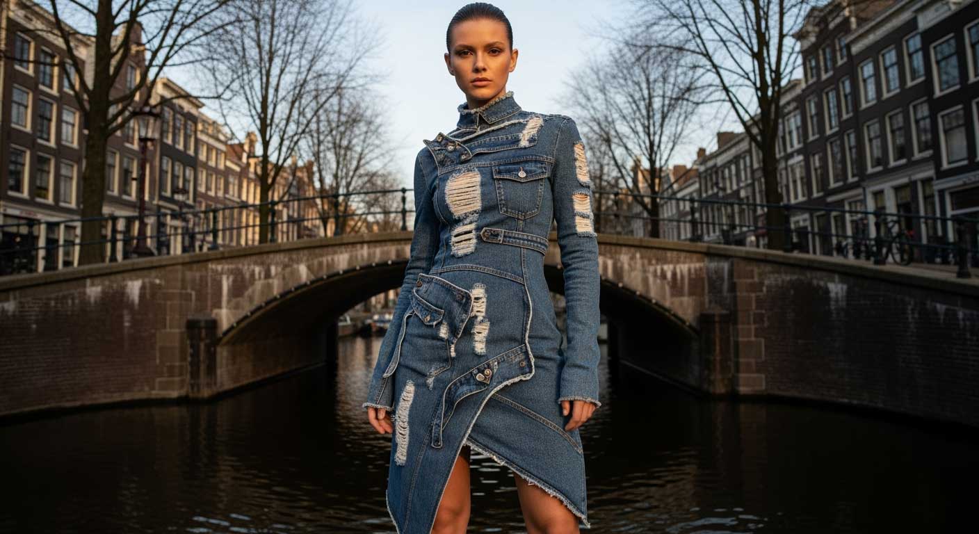 AI-generated fashion photography created with The Fabricant Create Image tool