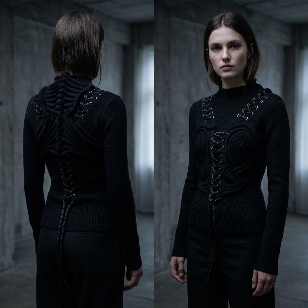 PROMPT COLLECTION TO COPY example 13 - Detailed Guide to AI Knitwear Using Prompt Presets - The Fabricant Intelligent Tools