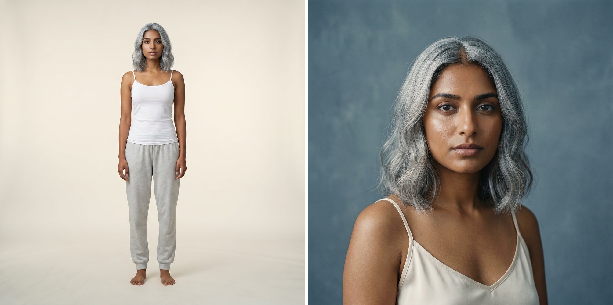 AI model 10: Indian woman, full body and close-up