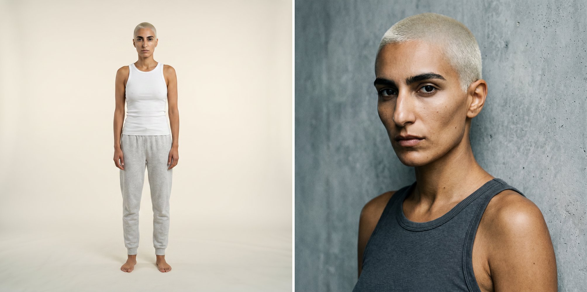 AI model 13: Persian woman, full body and close-up