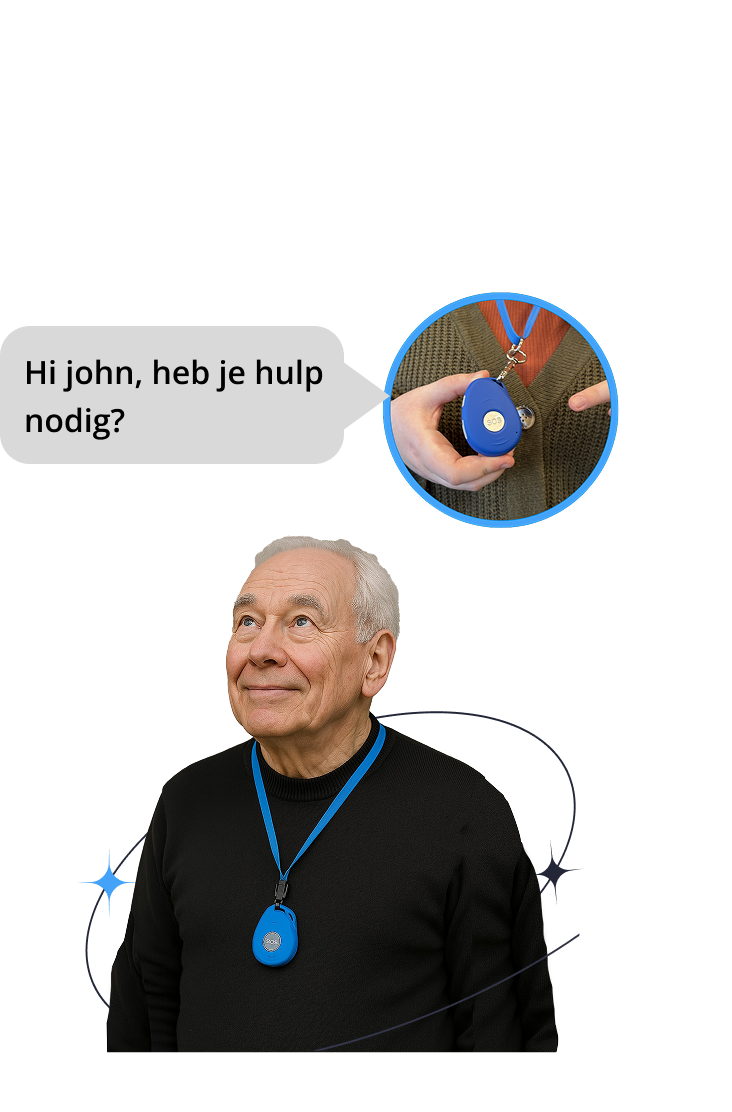 Emergency service communicating through SOS device