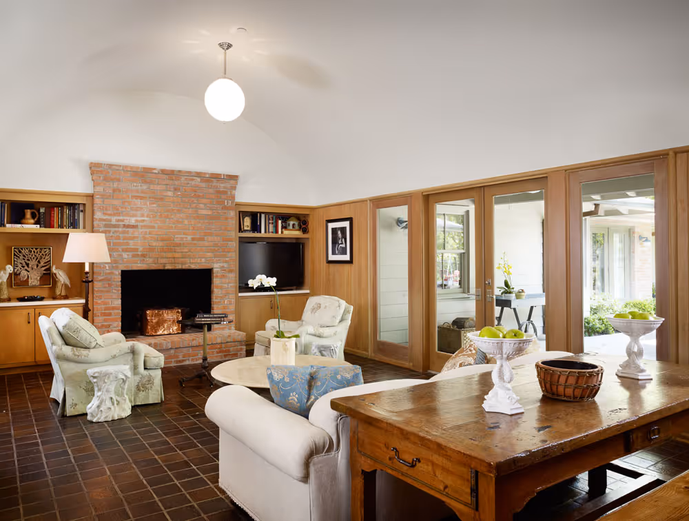 Creekside ranch living room