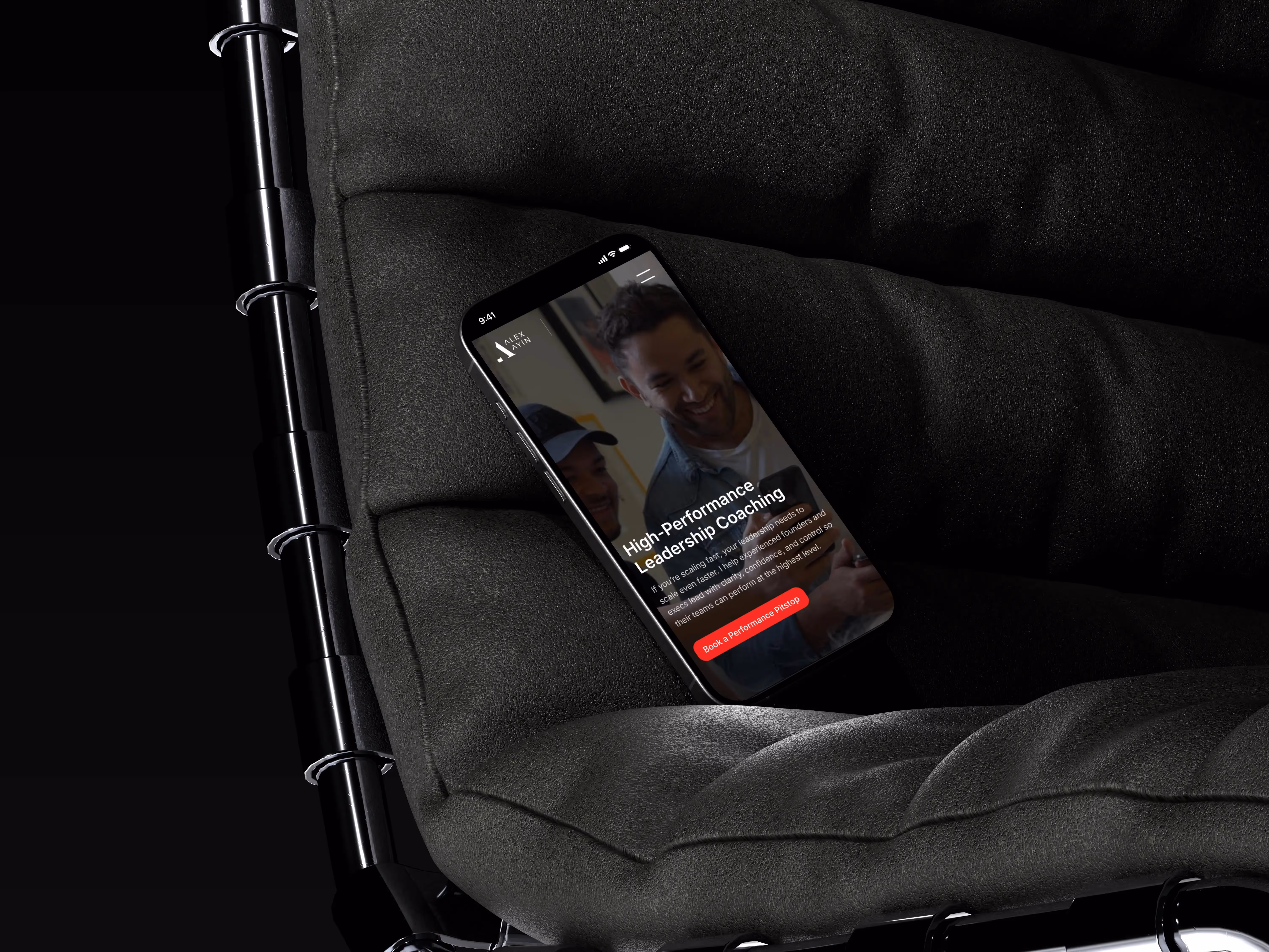 mobile on chair