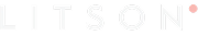 LITSON brand logo with uppercase letters and a red dot at the end.