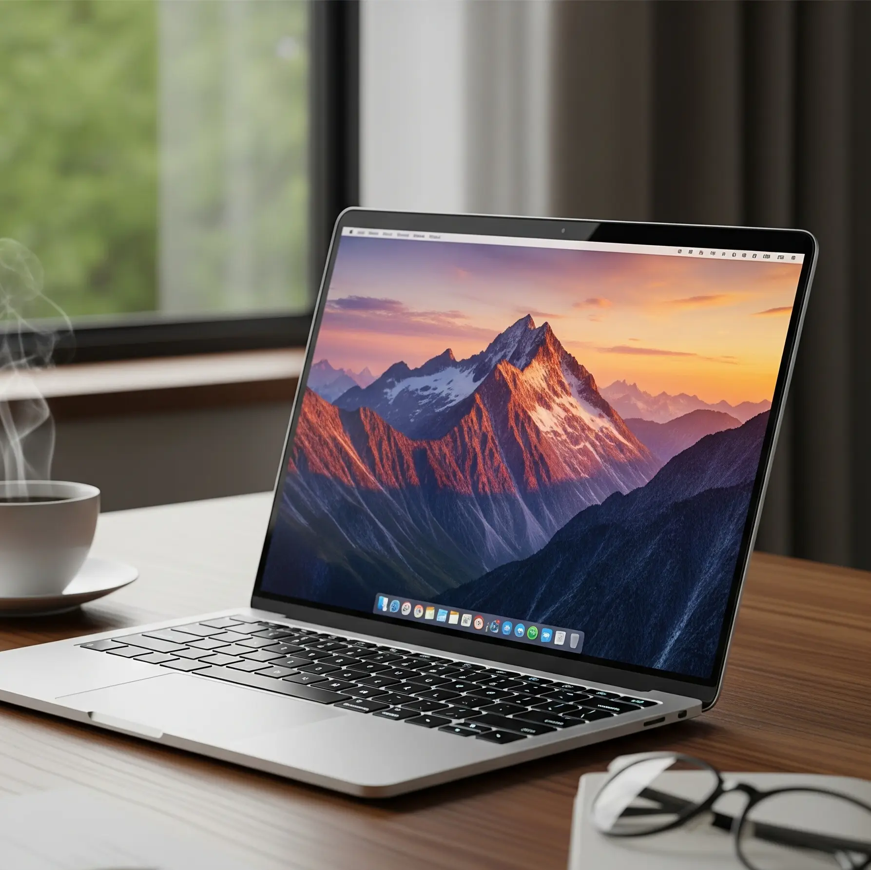 laptop on desk