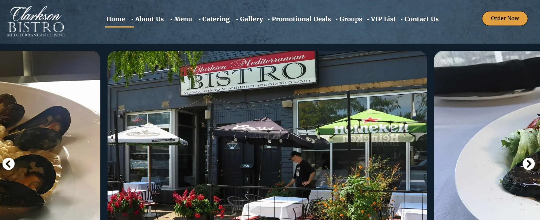 Clarkson Mediterranean Bistro – a top seafood restaurants in Mississauga Canada spot.