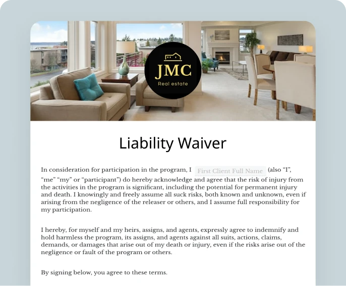 Liability waiver