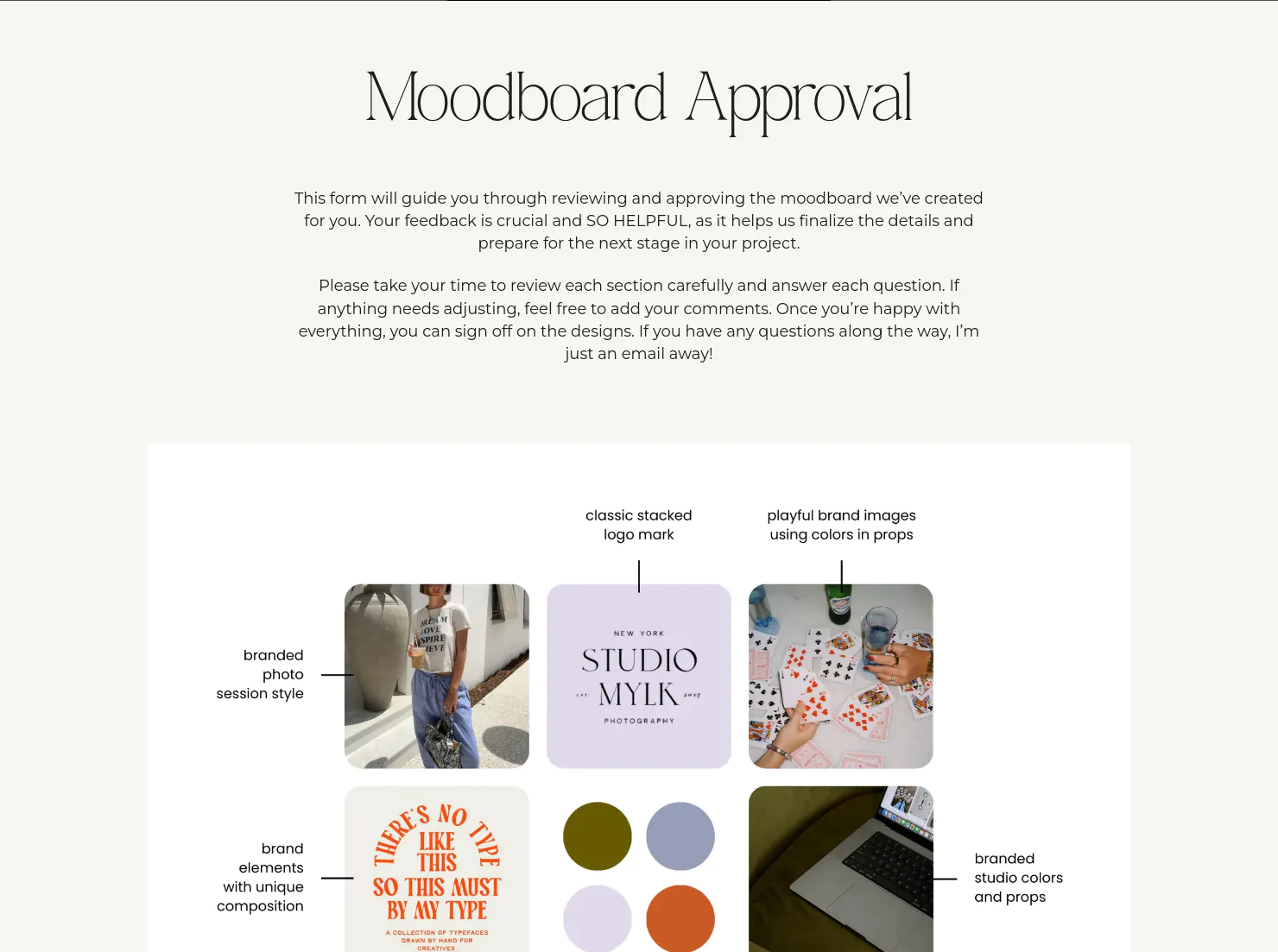 Sunday 3-in-1 Design Approval Questionnaires for Graphic Designers