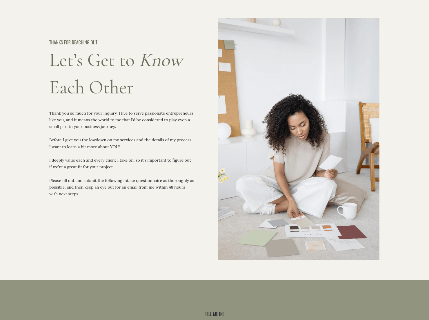 Client Intake Questionnaire